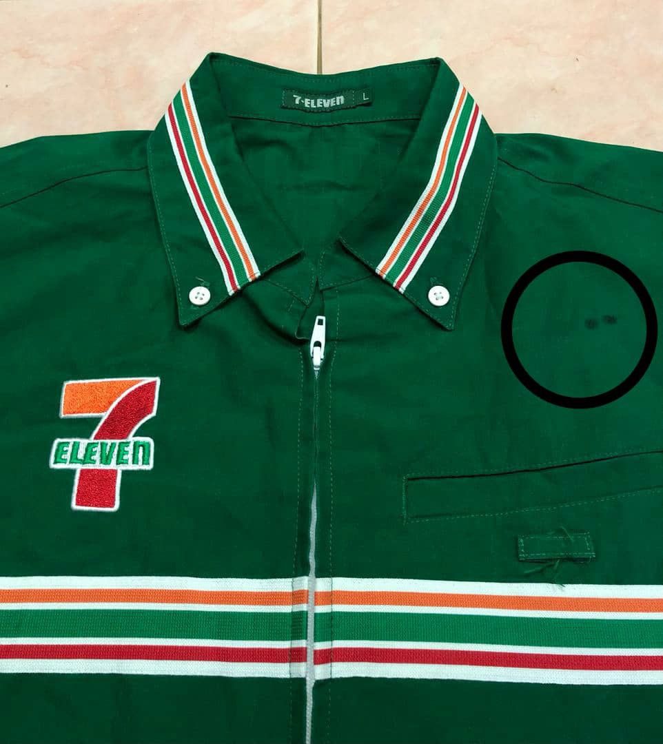 Japanese Brand × Vintage Vintage 7 Eleven Zip Up Work Shirt Size US L / EU 52-54 / 3 - 3 Thumbnail