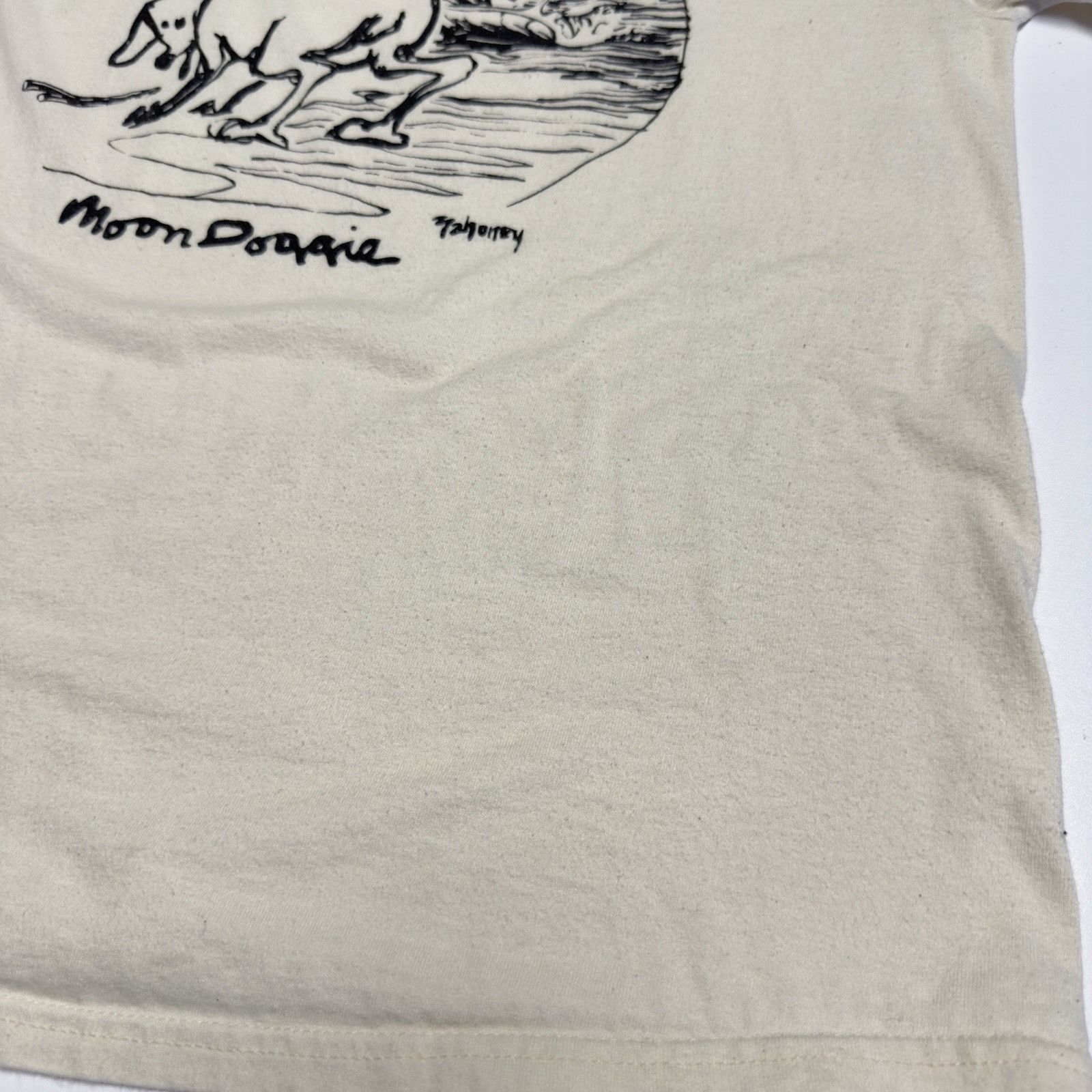 Hanes Vintage Moondoggie Art T Shirt Womens Large 21x26 White Y2K Size L / US 10 / IT 46 - 7 Thumbnail