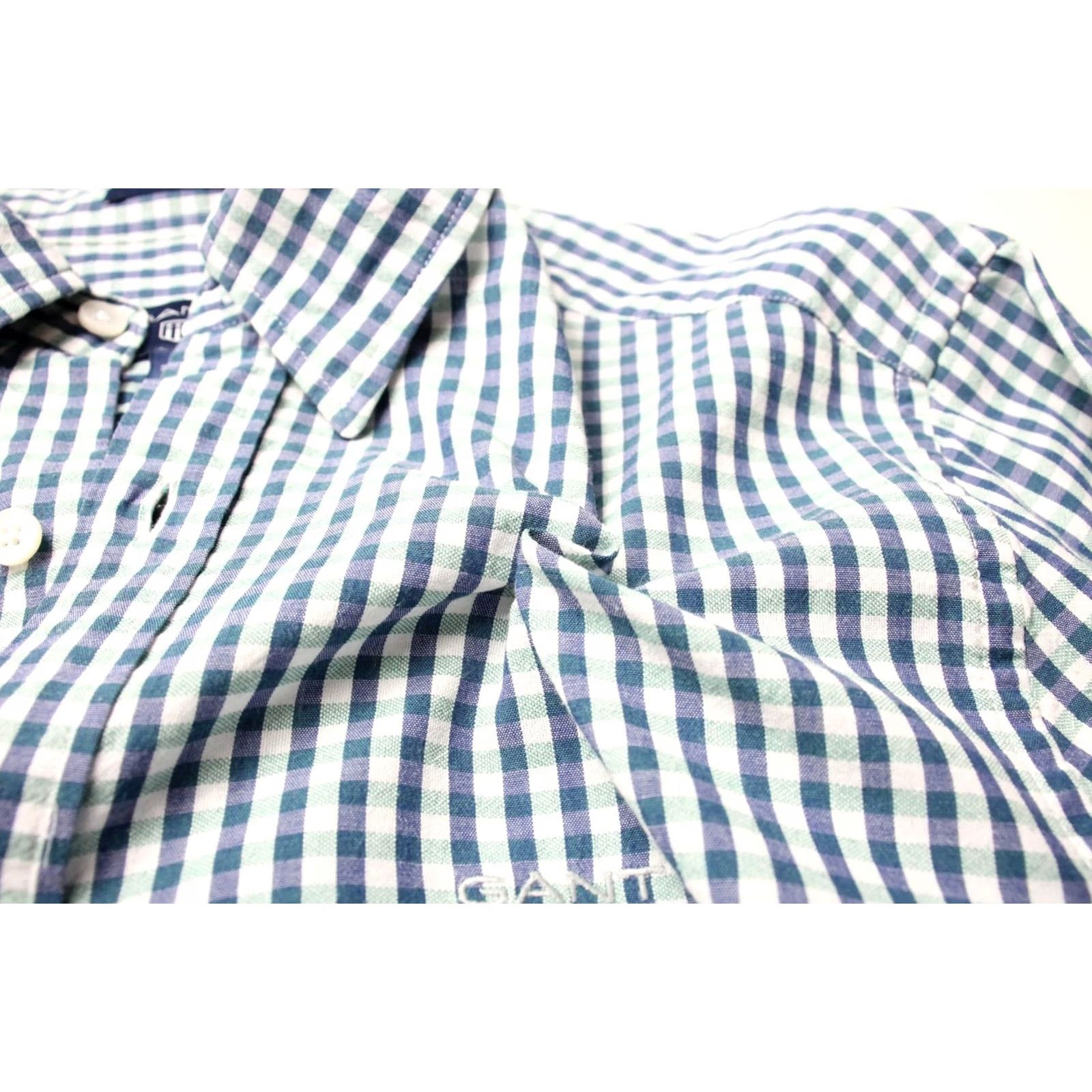 Gant GANT Tech Prep Slim Shirt Men MEDIUM Check Logo Button-Down Collar Size US M / EU 48-50 / 2 - 6 Thumbnail