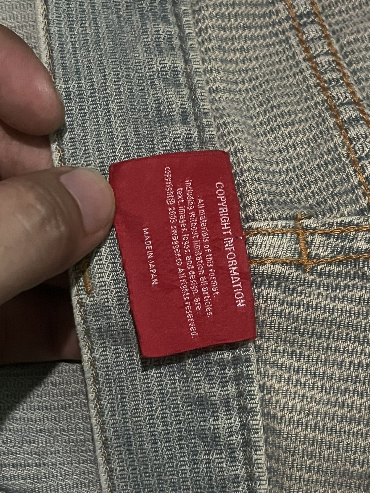 Japanese Brand × PHENOMENON × Swagger Vintage Japanese Brand Swagger Distress Stripe Straight Jean Size US 32 / EU 48 - 18 Thumbnail
