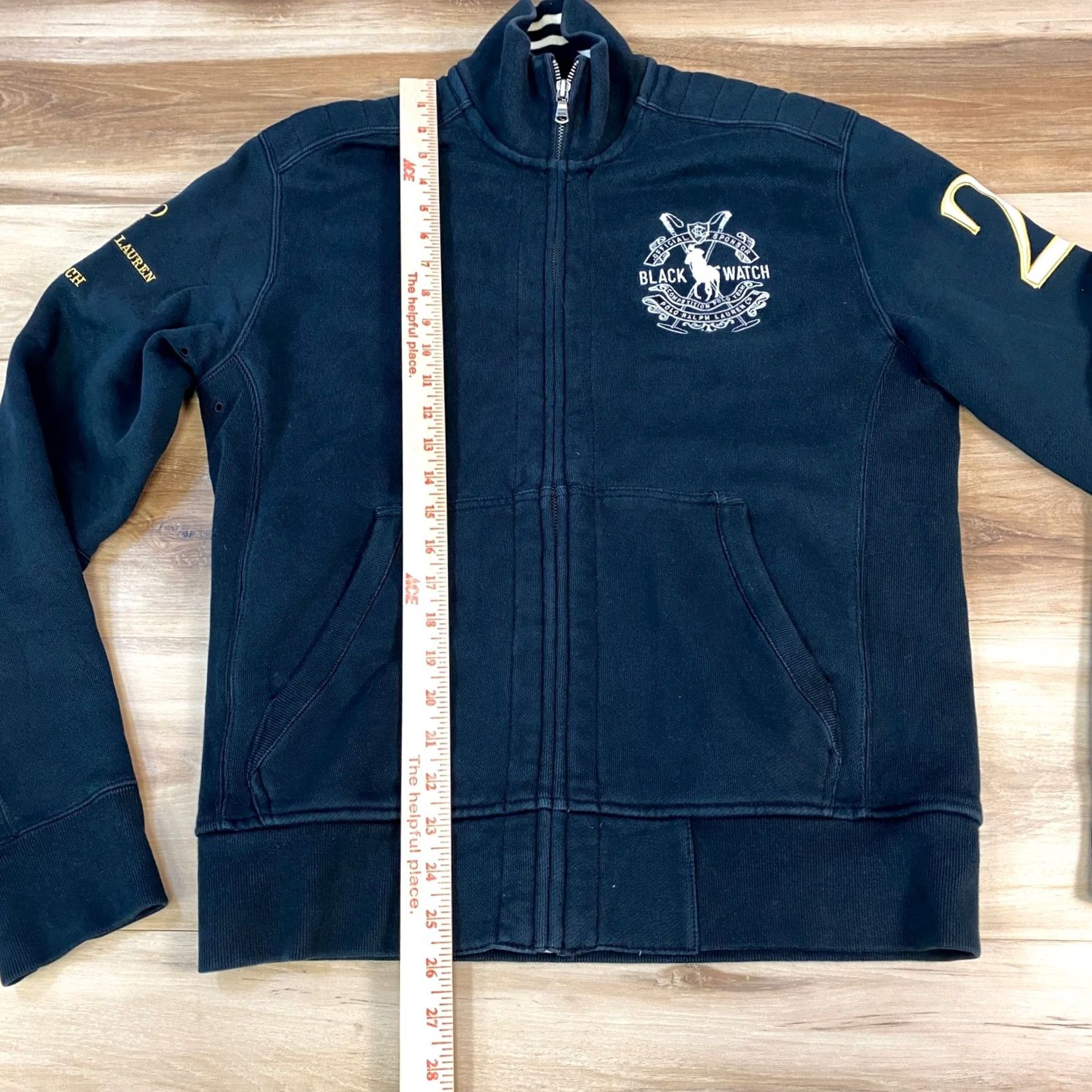 Polo Ralph Lauren Polo Ralph Lauren Black Watch Track Jacket Mens Small Full Zip Cotton Jersey Size US S / EU 44-46 / 1 - 4 Thumbnail