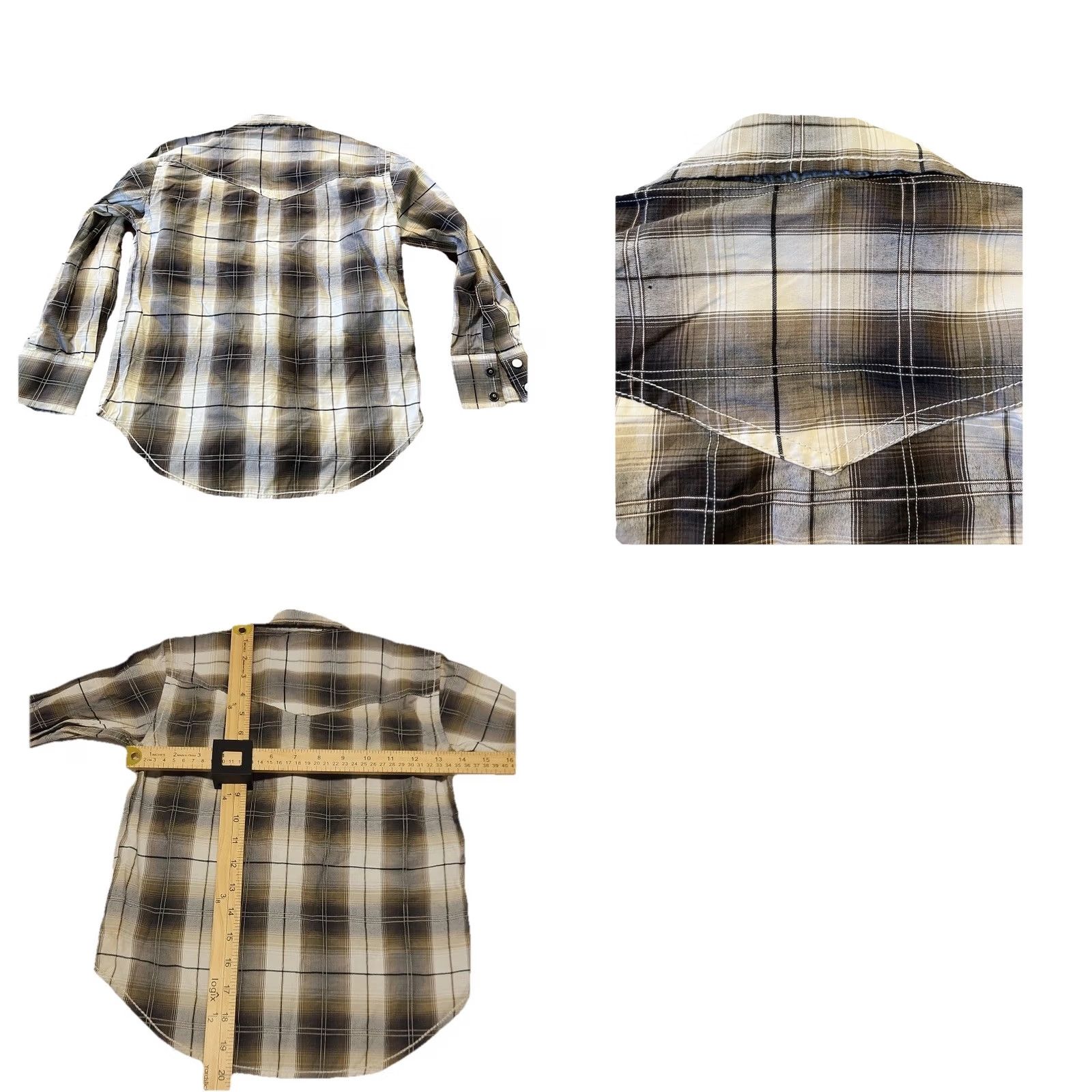 Roper Roper Cowboy Collection Plaid Snap Shirt Mens Small Western Pearl Snap Shirt Size US S / EU 44-46 / 1 - 8 Thumbnail