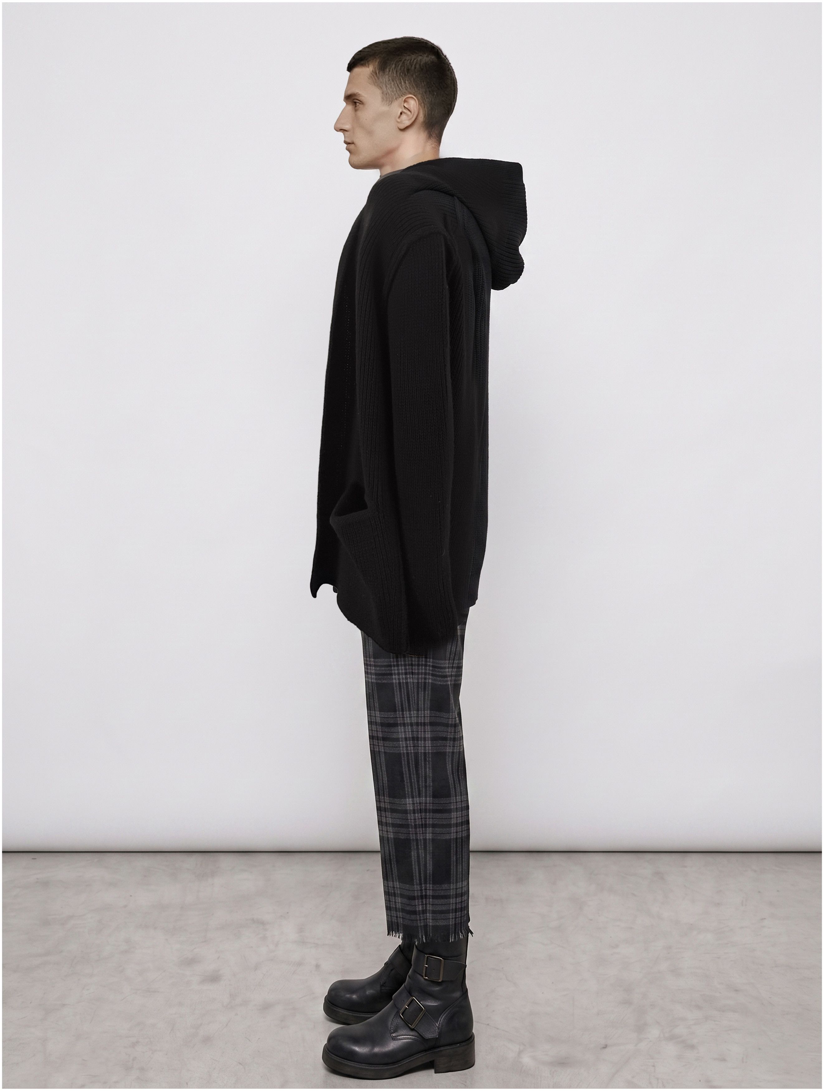 Kazuyuki Kumagai Attachment Wool Long Cardigan Hooodie Size US L / EU 52-54 / 3 - 8 Thumbnail