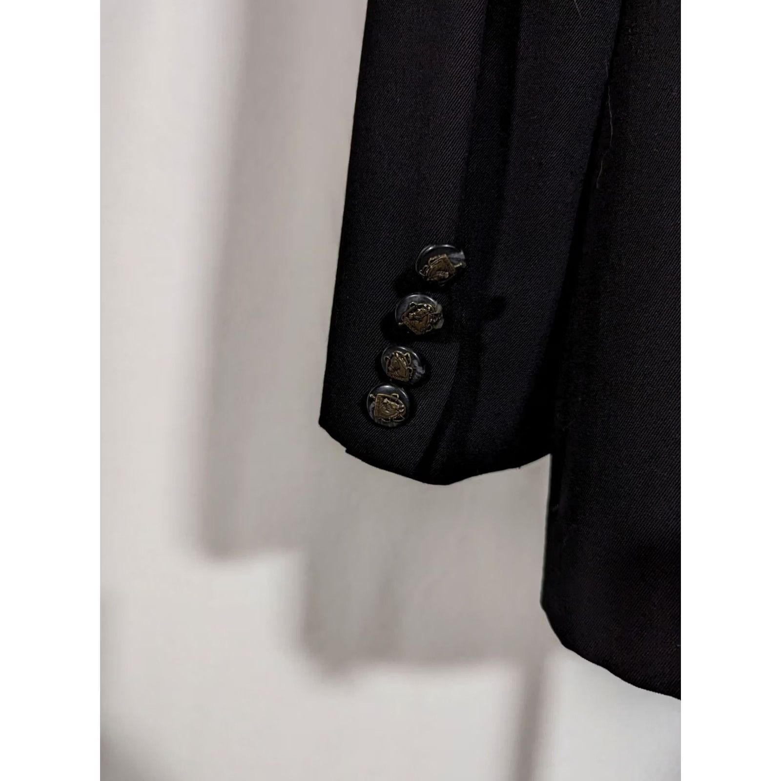 Ralph Lauren VINTAGE Ralph Lauren Blazer Beaded Equestrian Horse Riding Patch Wool Rayon USA RRL 34 4P Petite Womens Black Size S / US 4 / IT 40 - 5 Thumbnail