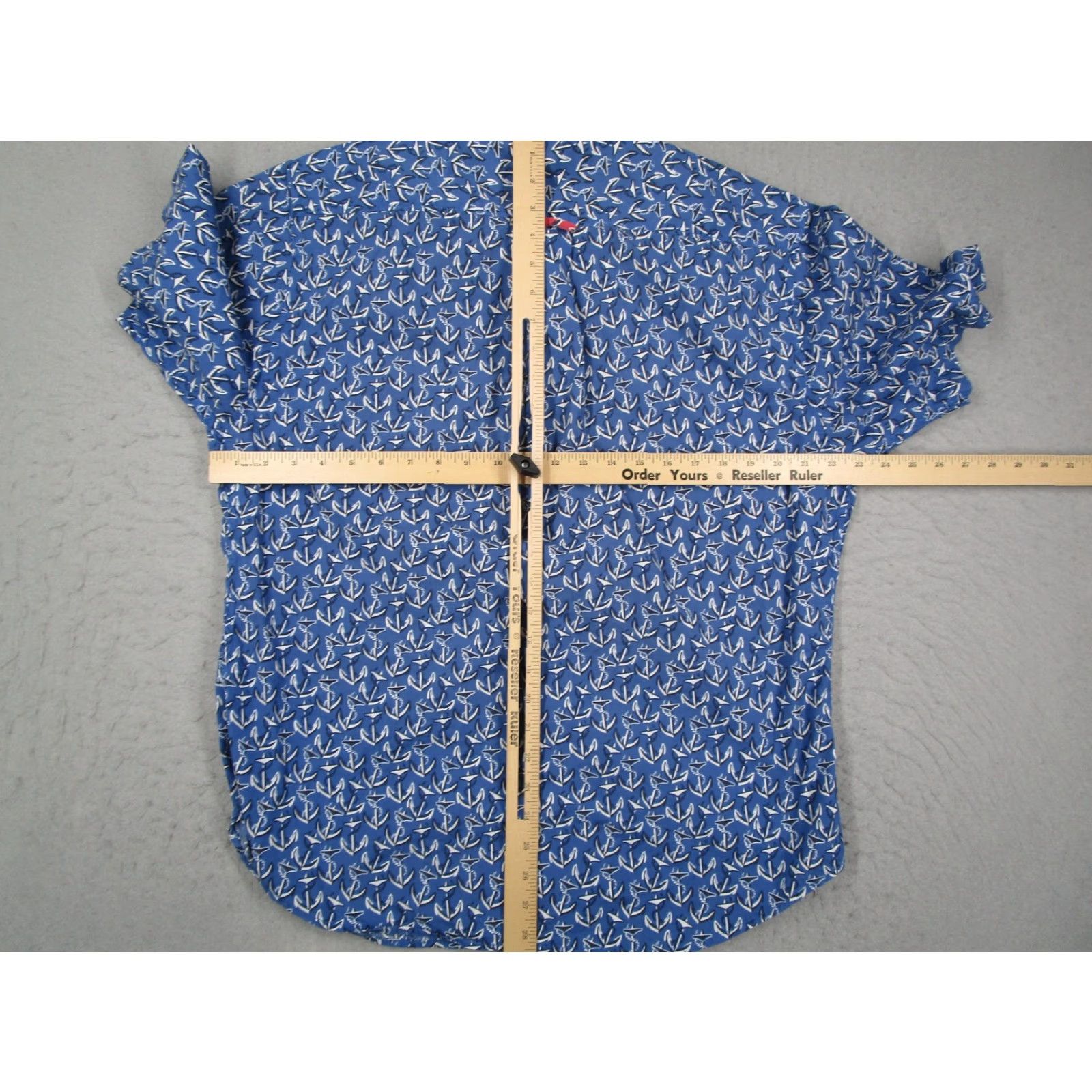 Reyn Spooner Reyn Spooner Shirt Mens XL Blue Anchor Print Nautical Hawaiian Aloha Button Up Size US XL / EU 56 / 4 - 5 Thumbnail
