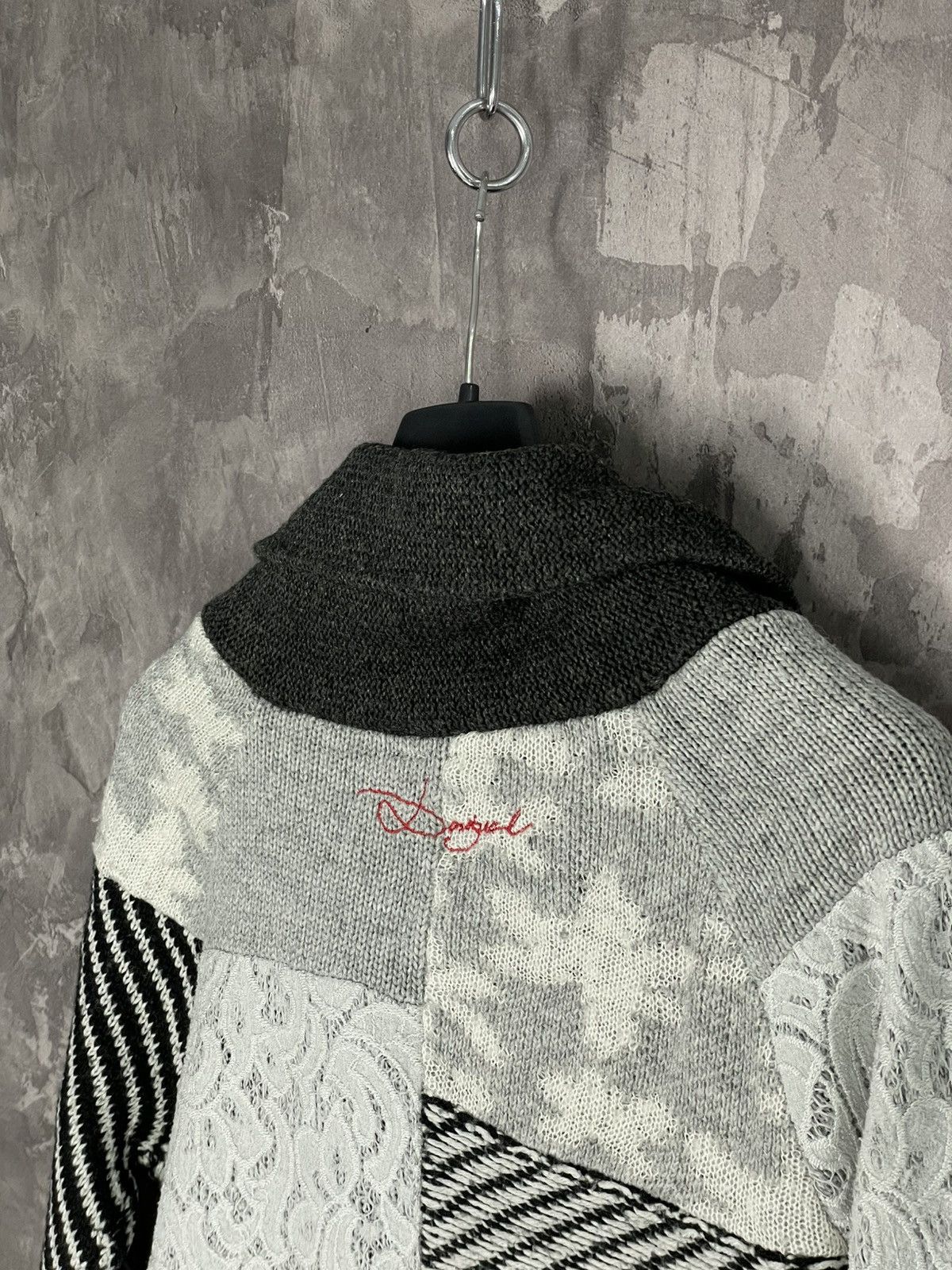 Desigual Desigual avant garde Y2K heavy cable knit cardigan sweater Size M / US 6-8 / IT 42-44 - 10 Thumbnail