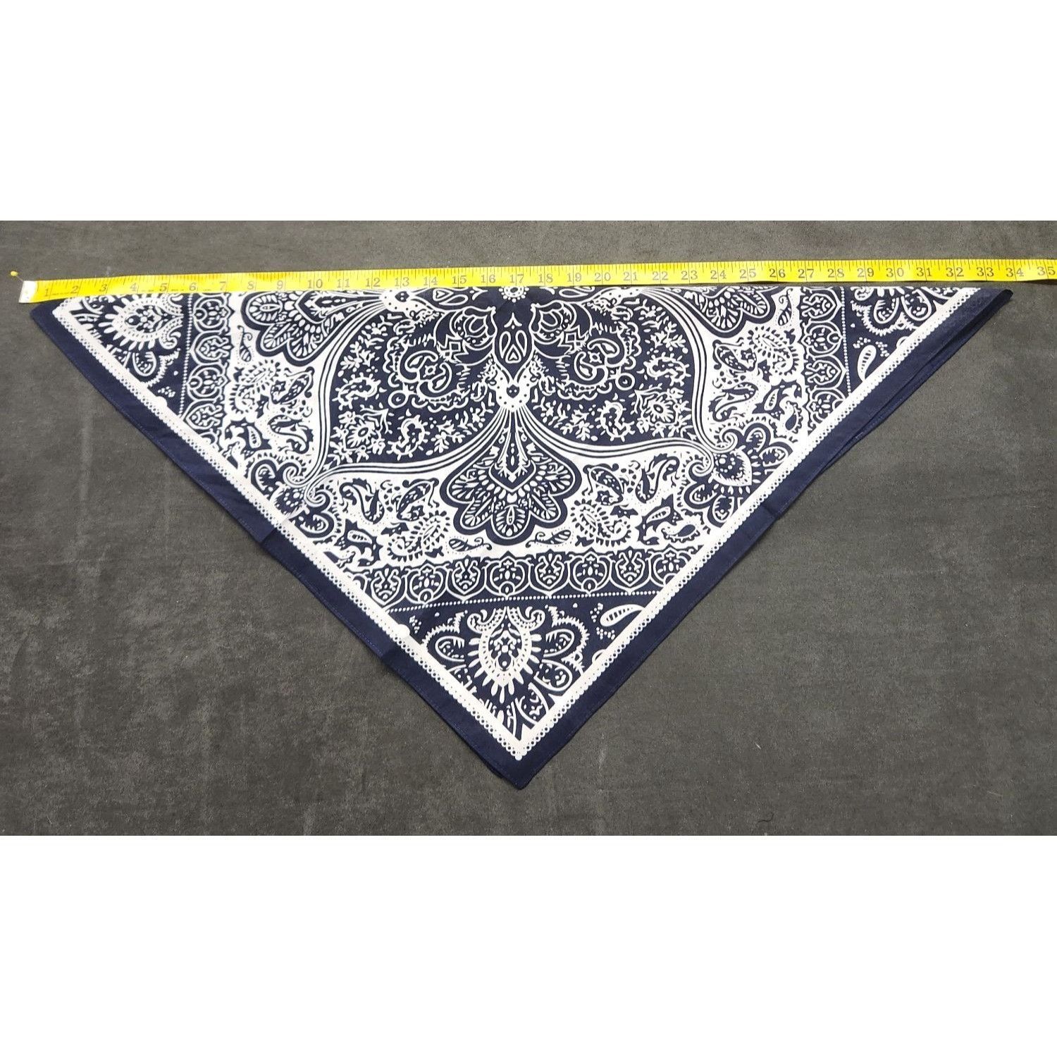 Other Cotton Bandanas Paisley Print Handkerchiefs 3-Pack Black/Gra Size ONE SIZE - 4 Thumbnail