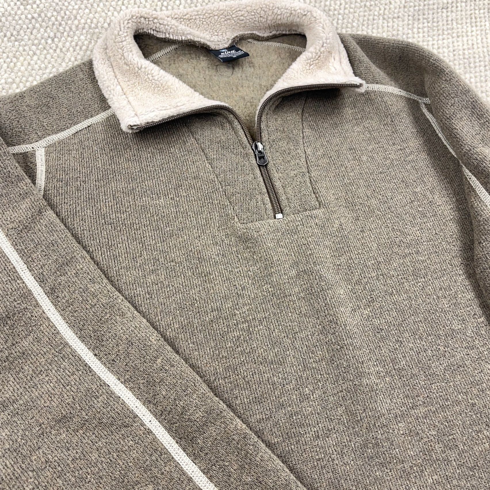 Vintage Kuhl Sweater Men’s Medium Brown Europa Alfpaca Pullover Hike Camp Hunt Trail Shirt Mens Brown Kuhl Pullover 1/4 Zip All Seasons Winter Fall Spring Size US M / EU 48-50 / 2 - 5 Thumbnail