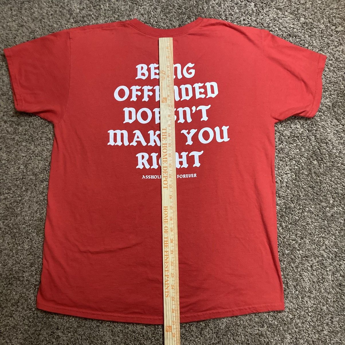 Designer × Vintage A$$holes Live Forever Being Offensive Red Mens Shirt Large Size US L / EU 52-54 / 3 - 7 Thumbnail