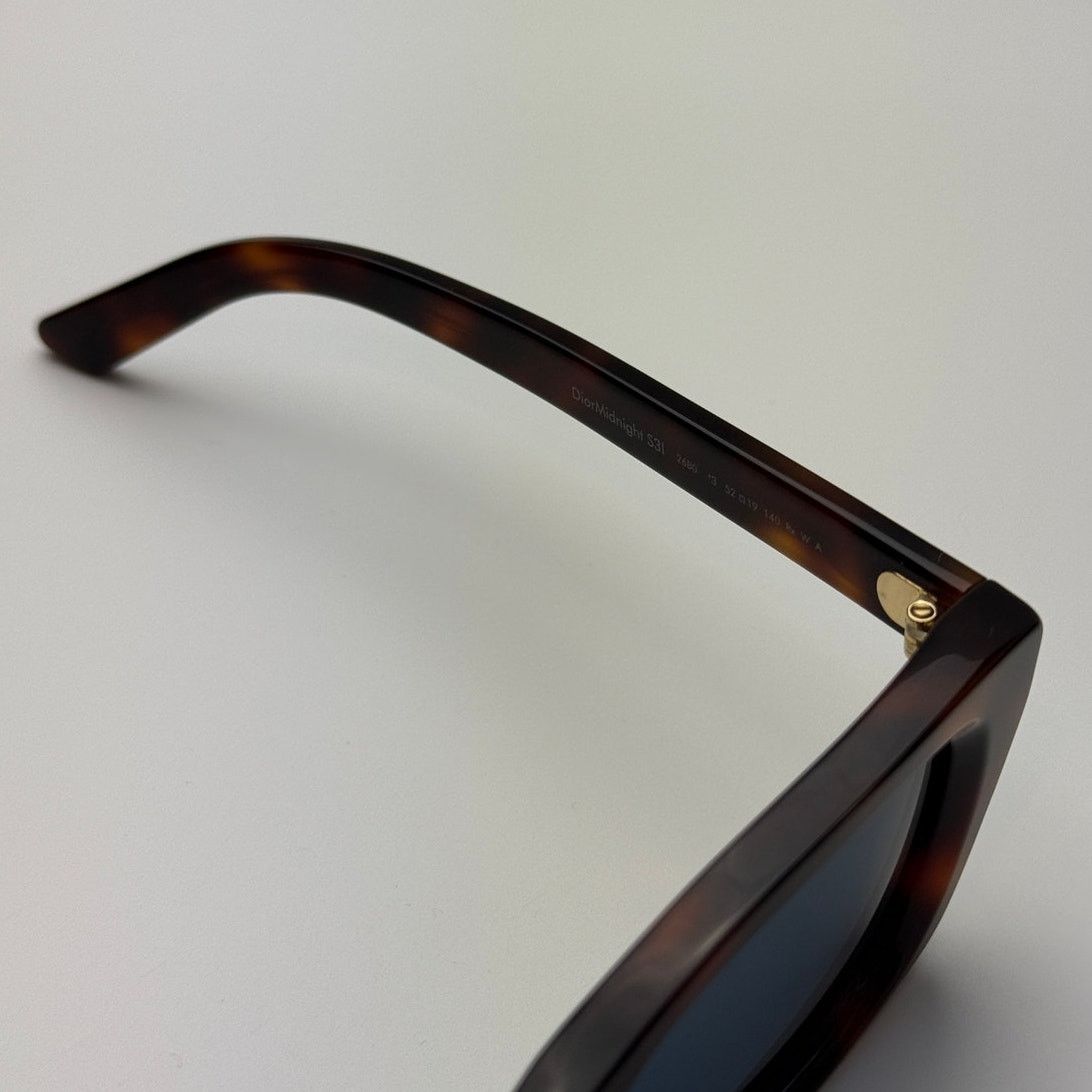 Dior NEW Dior Sunglasses DIORMIDNIGHT S3I 26B0 Honey Havana/Blue Size ONE SIZE - 6 Thumbnail