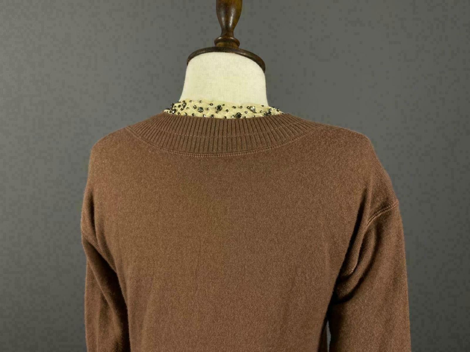 Alessandro Dell'acqua Ladies Allesandro Dell’Acqua Brown Cashmere Sweater Size 40 Size M / US 6-8 / IT 42-44 - 7 Thumbnail