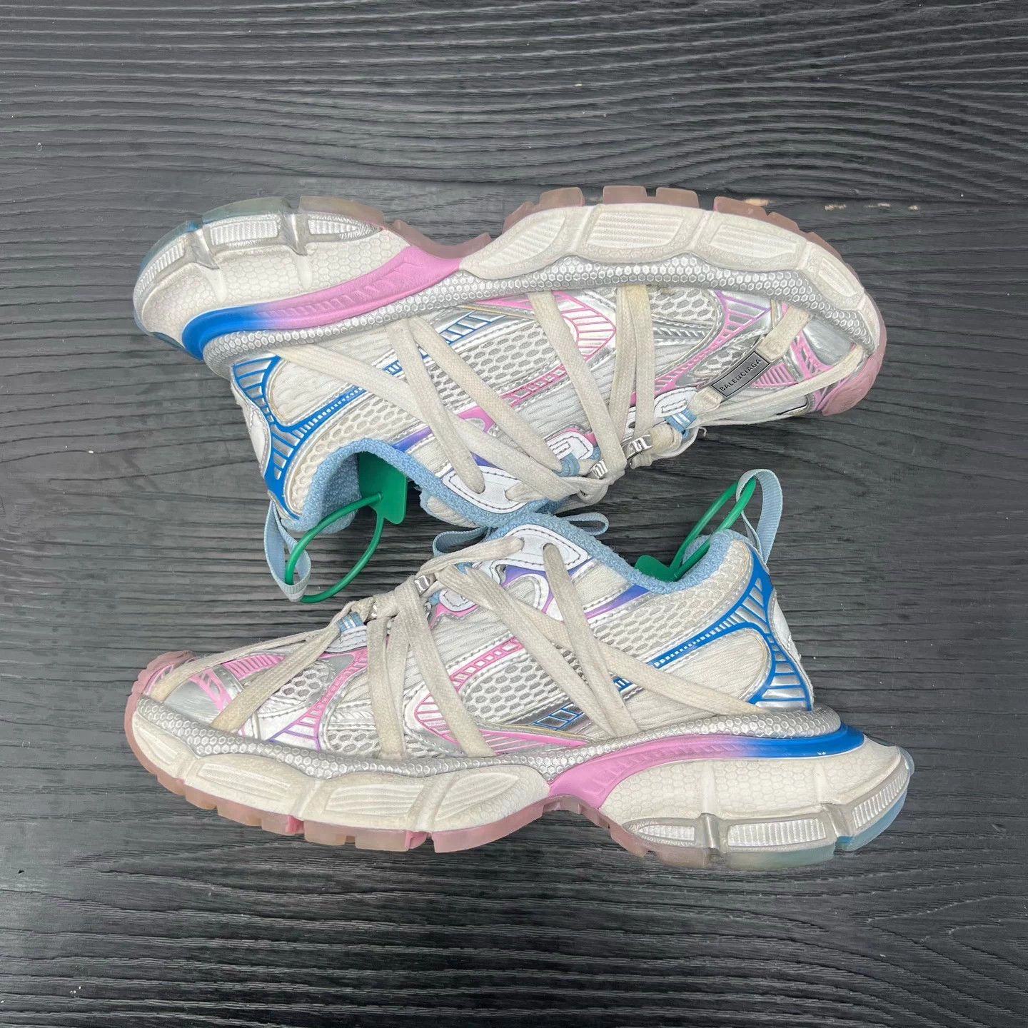 Balenciaga Balenciaga 3XL Strap 35 White Blue Pink Size US 5 / IT 35 - 3 Thumbnail