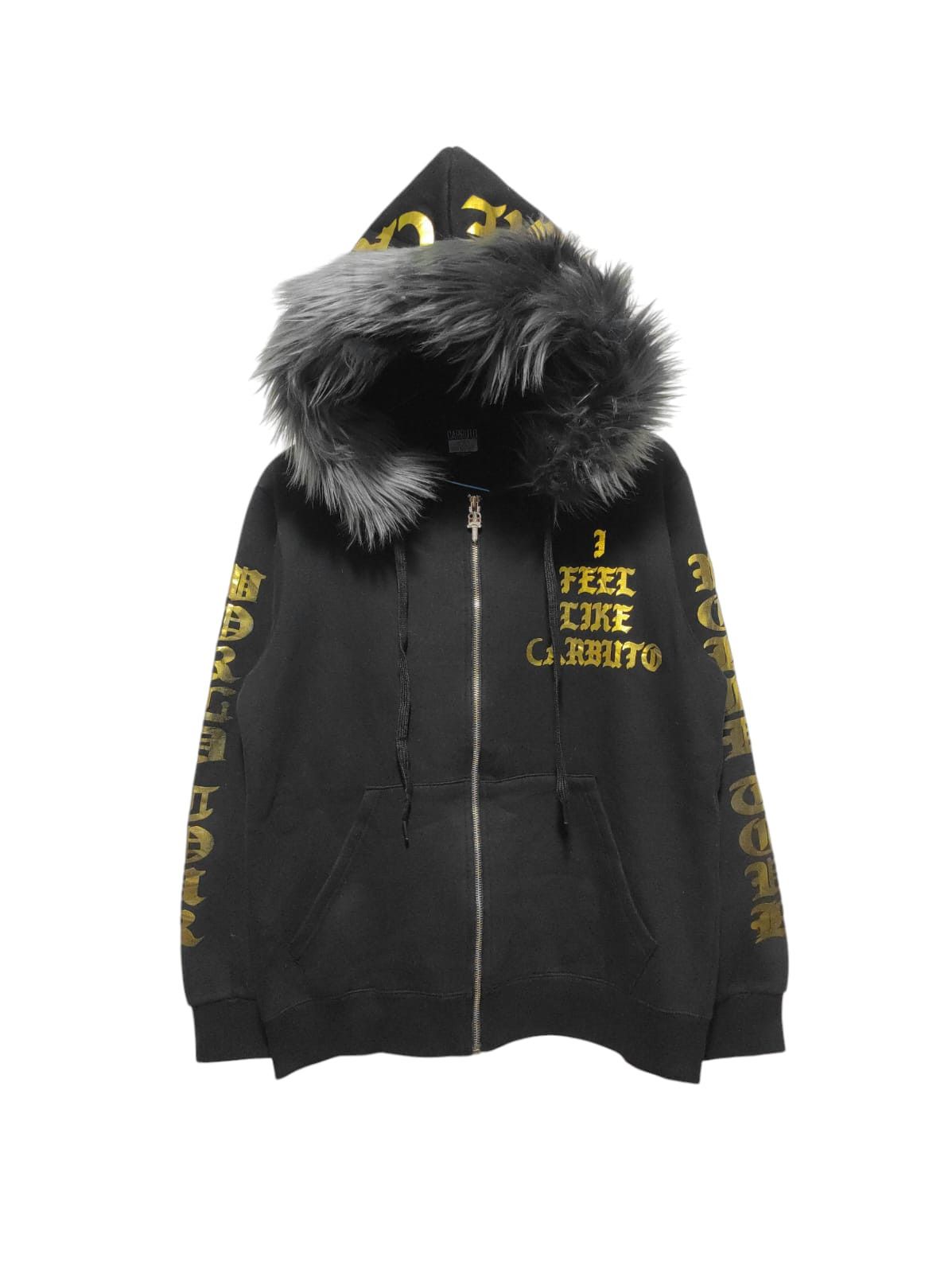 Carbuto Zip Fur Hoodie Ifsixwasnine Lgb Chrome Hearts Style