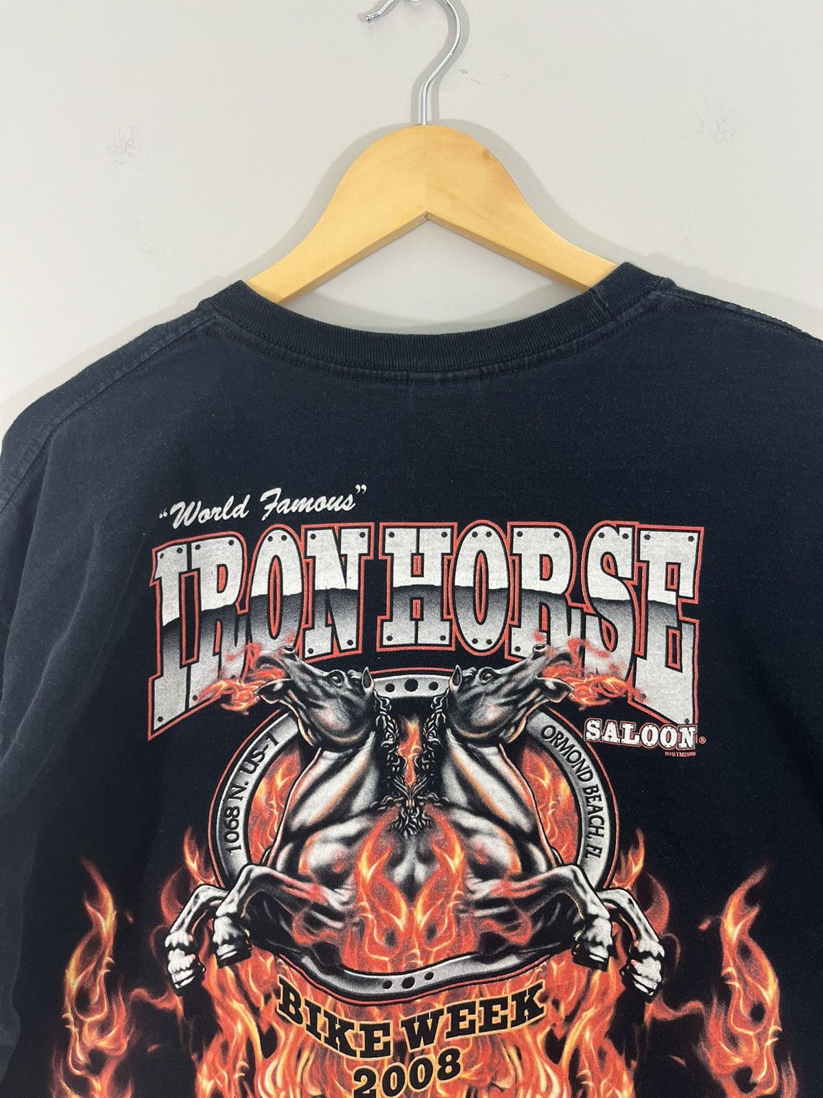 Vintage Iron Horse Bike Week Flaming Skull Y2K Long Sleeve Shirt Size US XL / EU 56 / 4 - 7 Thumbnail