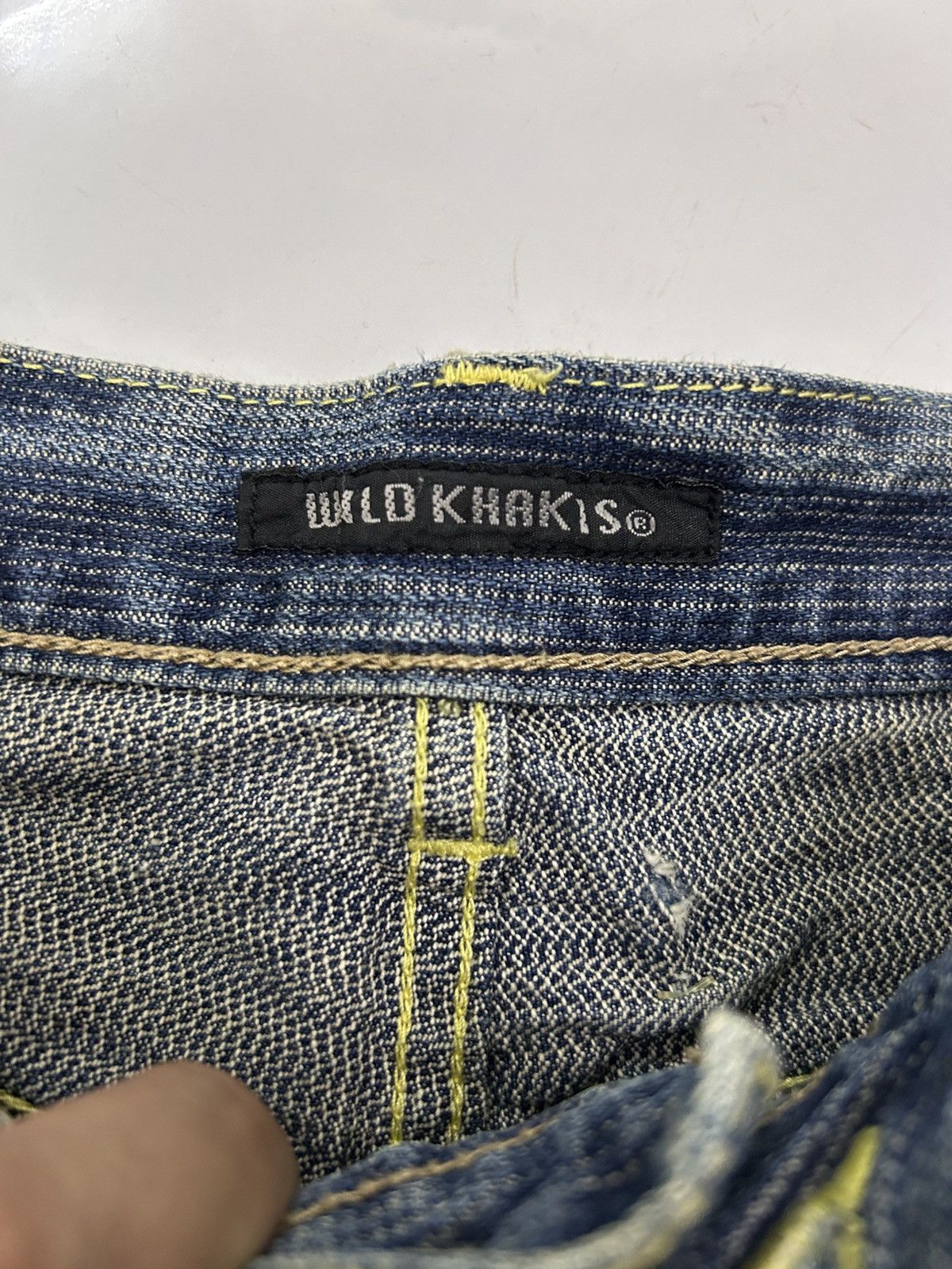 Japanese Brand × Vintage Vintage Japanese Blue Wash Denim Distressed Regular Jeans Size US 29 - 12 Thumbnail