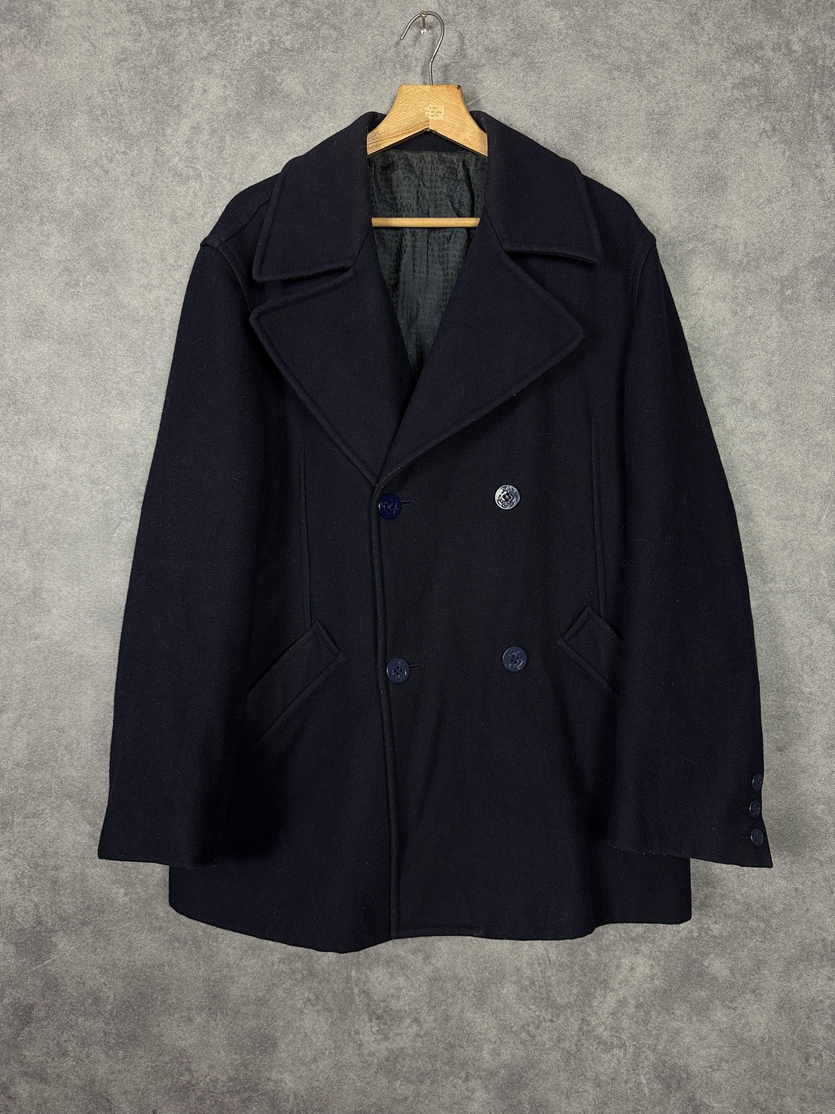 Dolce & Gabbana Dolce & Gabbana wool double-breasted coat with naval buttons Size US L / EU 52-54 / 3 - 1 Thumbnail