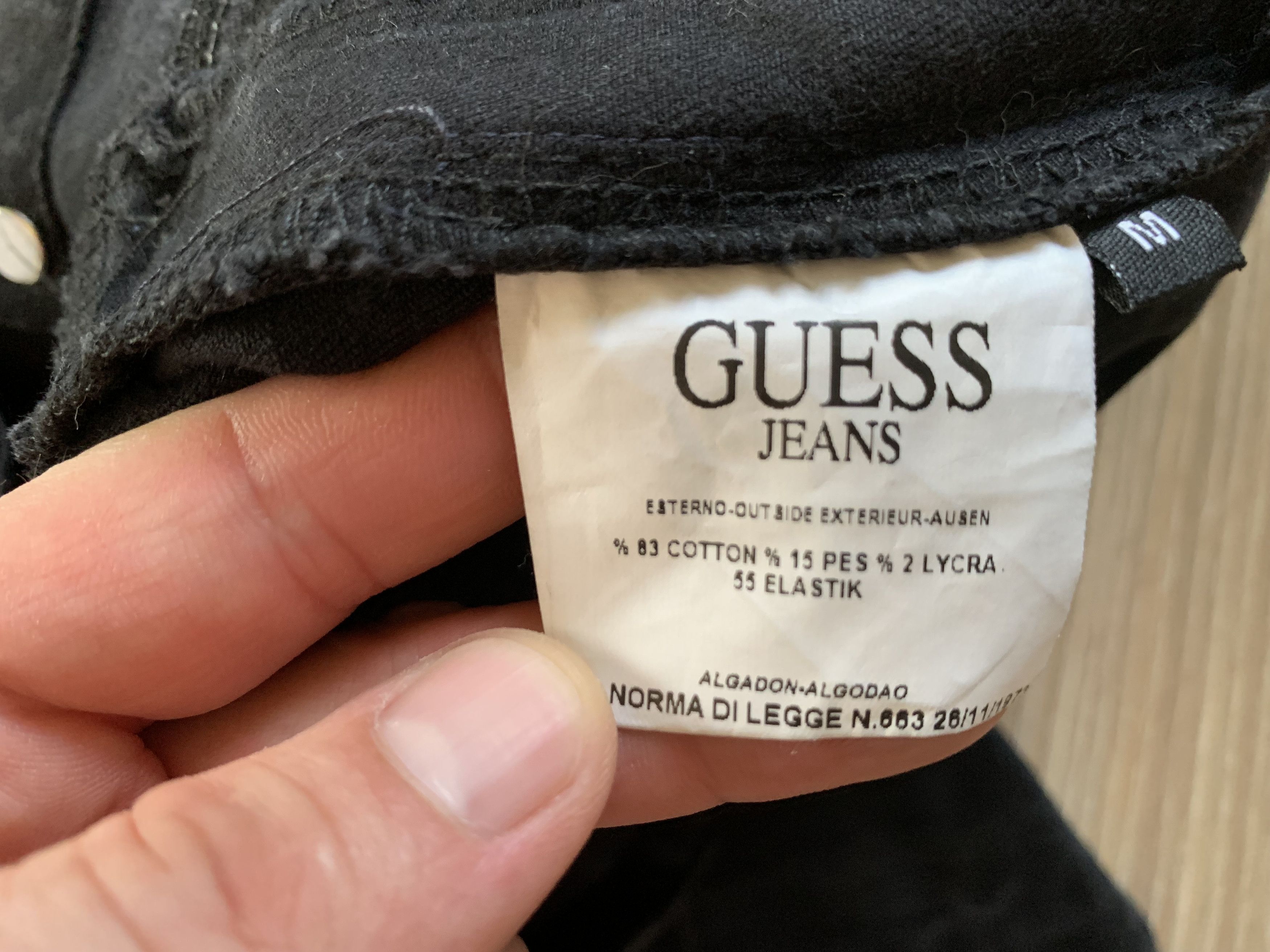 Guess Guess Black Stretch Denim Jacket Size M / US 6-8 / IT 42-44 - 7 Thumbnail