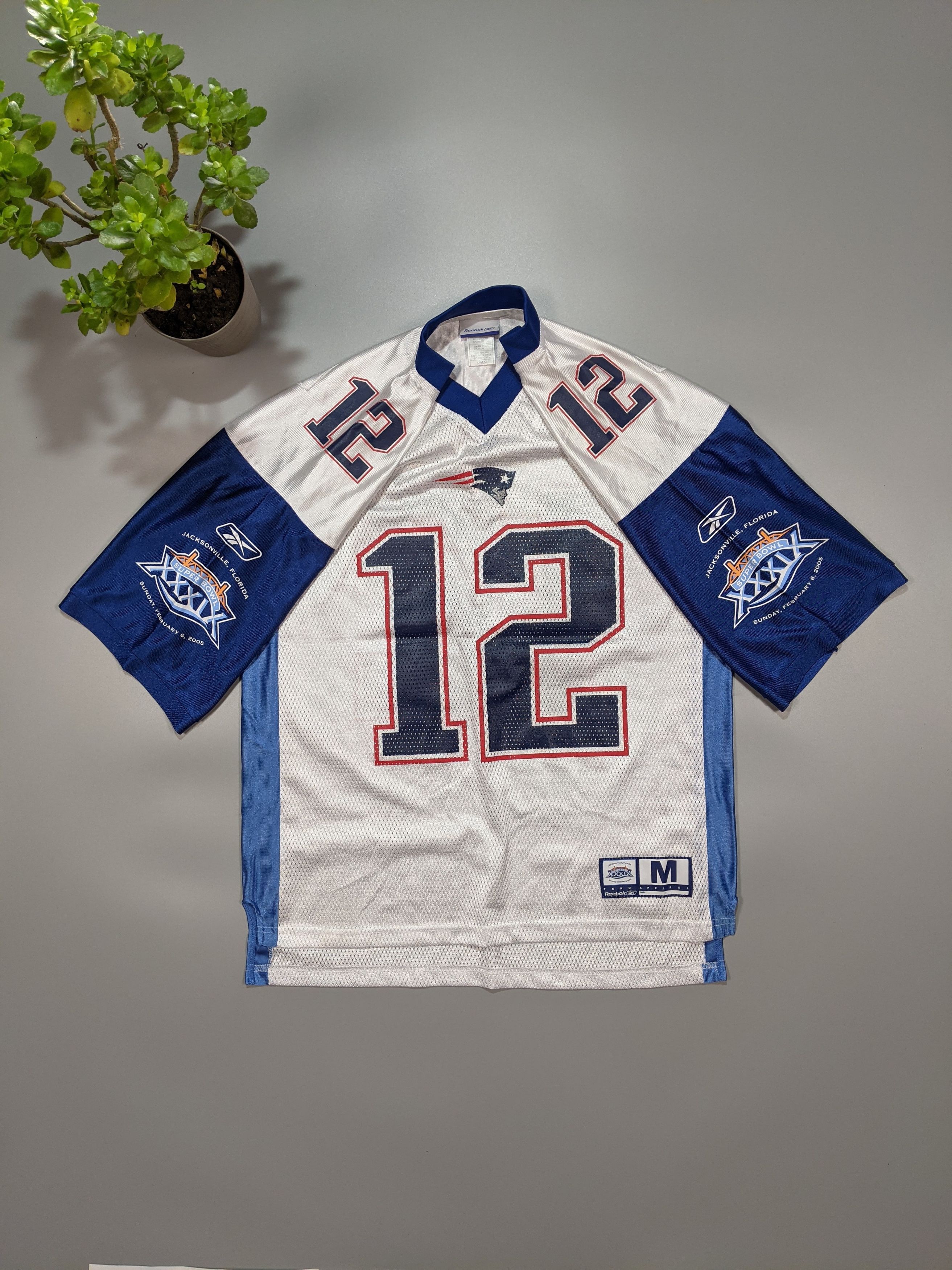Reebok Rugby Football Jersey TOM BRADY 12 Super Bowl Jersey NEP Size US M / EU 48-50 / 2 - 1 Thumbnail