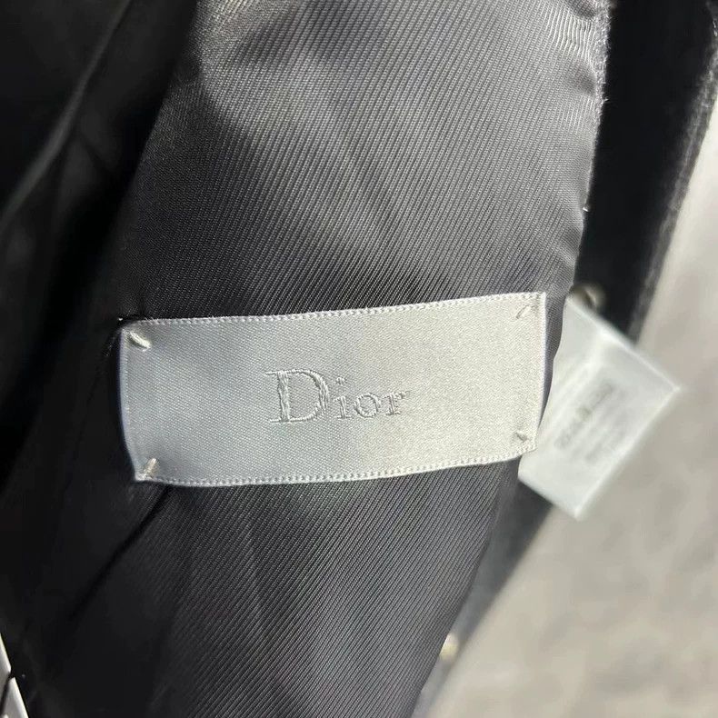 Dior The latest gray slogan pattern logo fur collar coat jacket Size US L / EU 52-54 / 3 - 4 Thumbnail