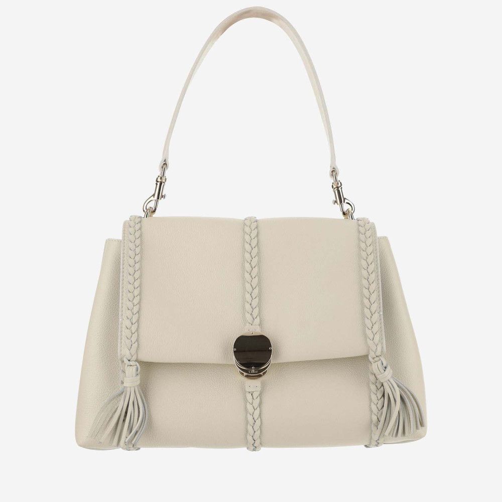 Chloe o1loc1c0425 CHC23 Size: OS / Penelope Medium Bag in White Size ONE SIZE - 1 Thumbnail