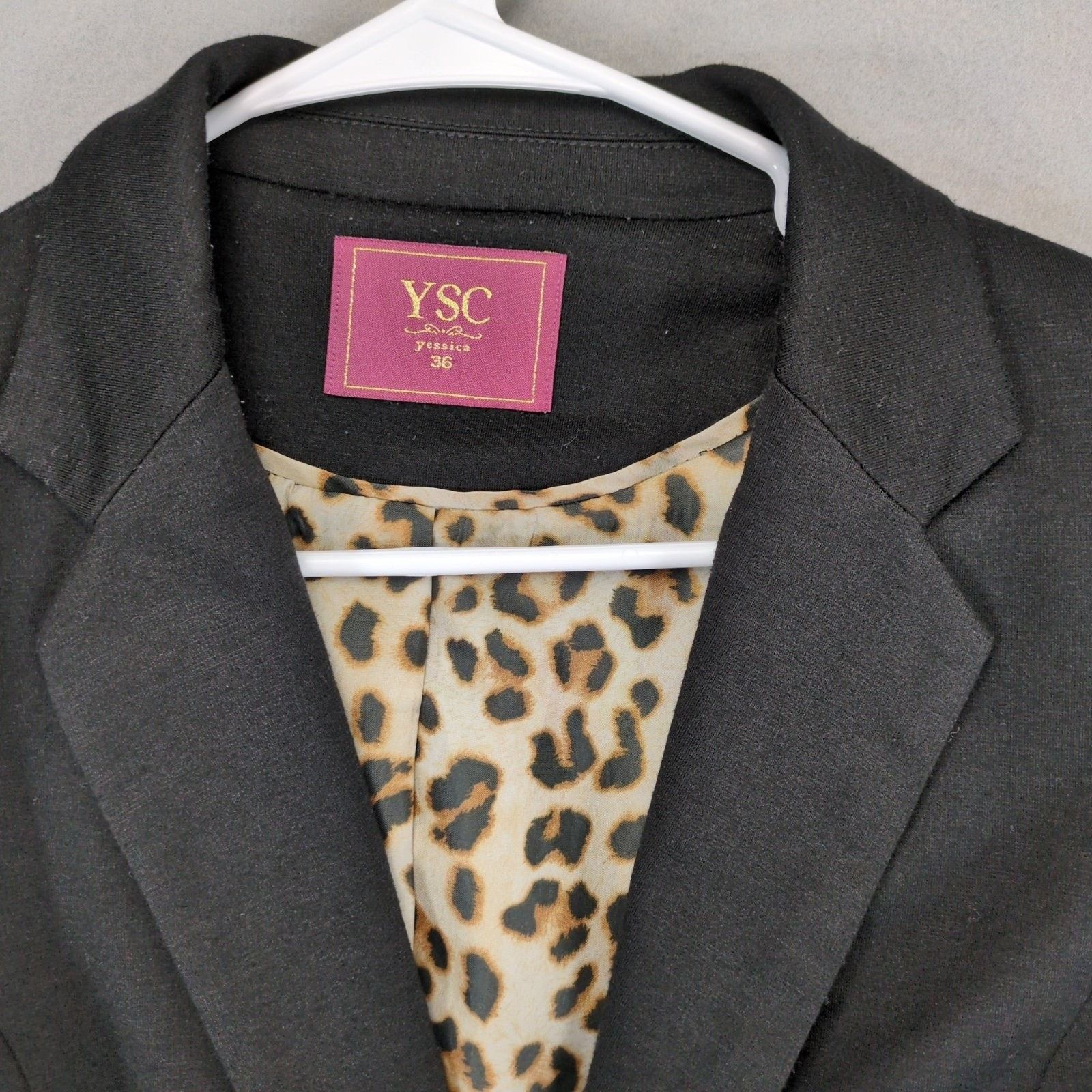 Other YSC Yessica Sz 6 Women's Black Single Button Blazer Jacket Size M / US 6-8 / IT 42-44 - 2 Thumbnail
