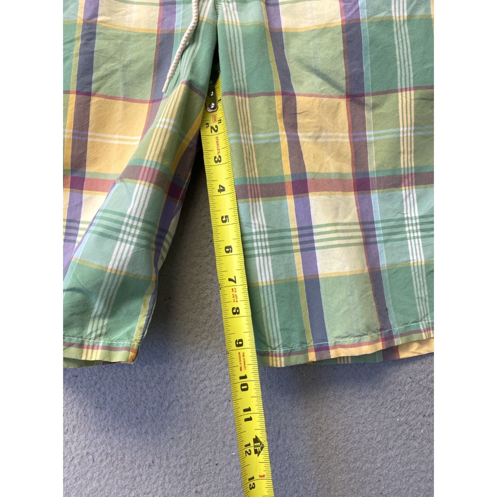 Polo Ralph Lauren Polo Ralph Lauren Swim Trunks Mens Small Madras Plaid Lined Drawstring Back Pocket Quick Dry Beach Preppy Mens Size US S / EU 44-46 / 1 - 7 Thumbnail