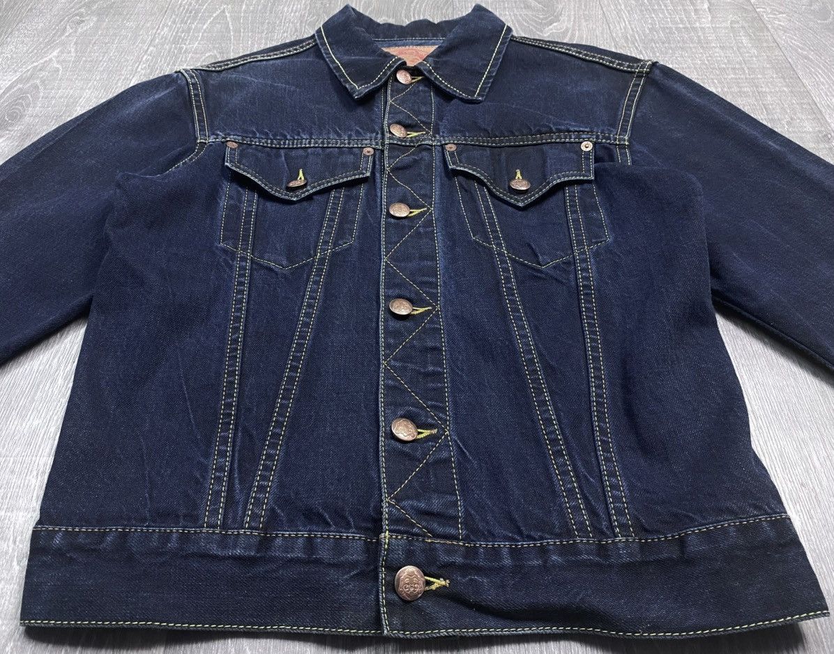 Evisu Evisu Maniacs Embroidered Logo Heritage Denim Jeans Jacket Size L / US 10 / IT 46 - 6 Thumbnail