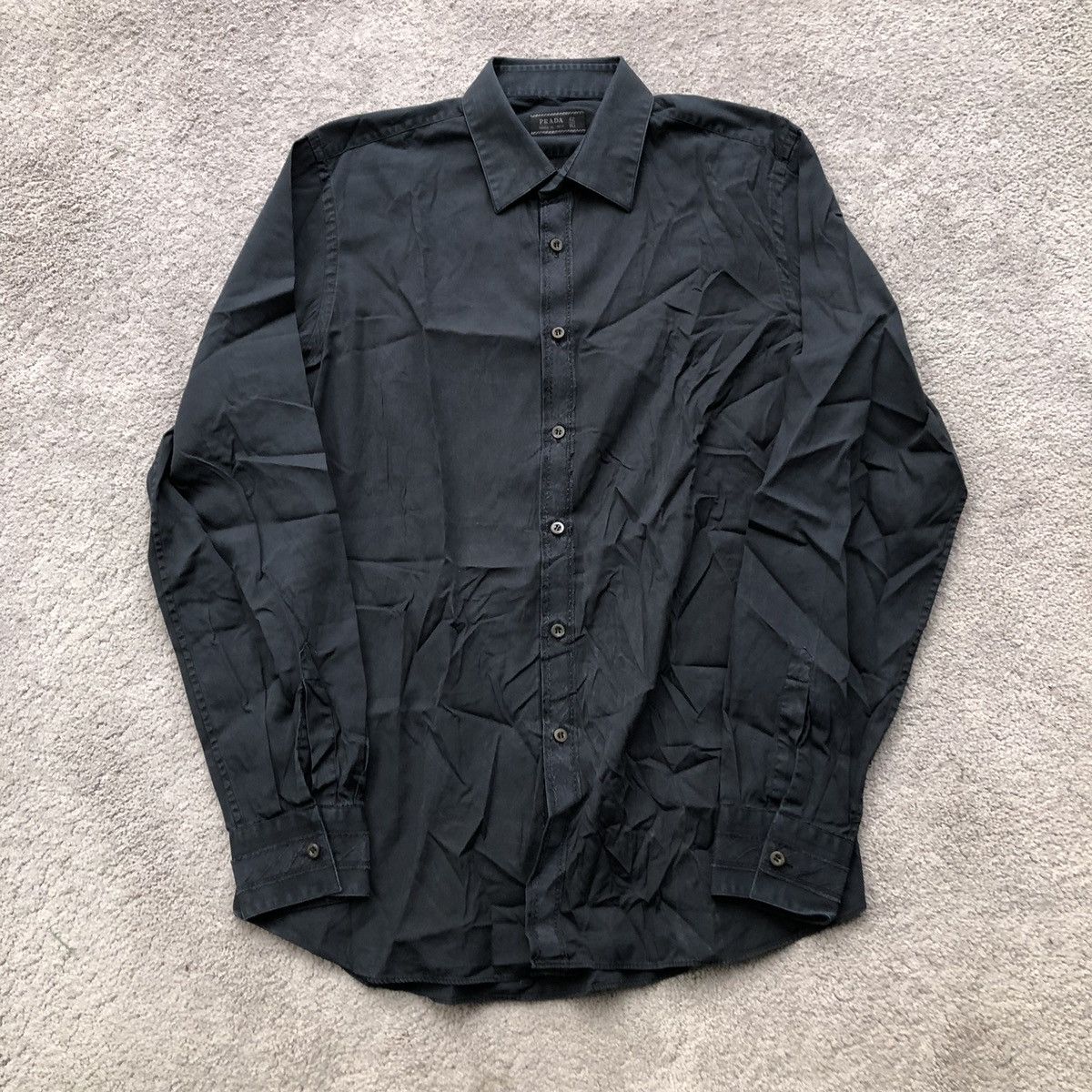 Prada Pronounced Stitching Button Up Shirt