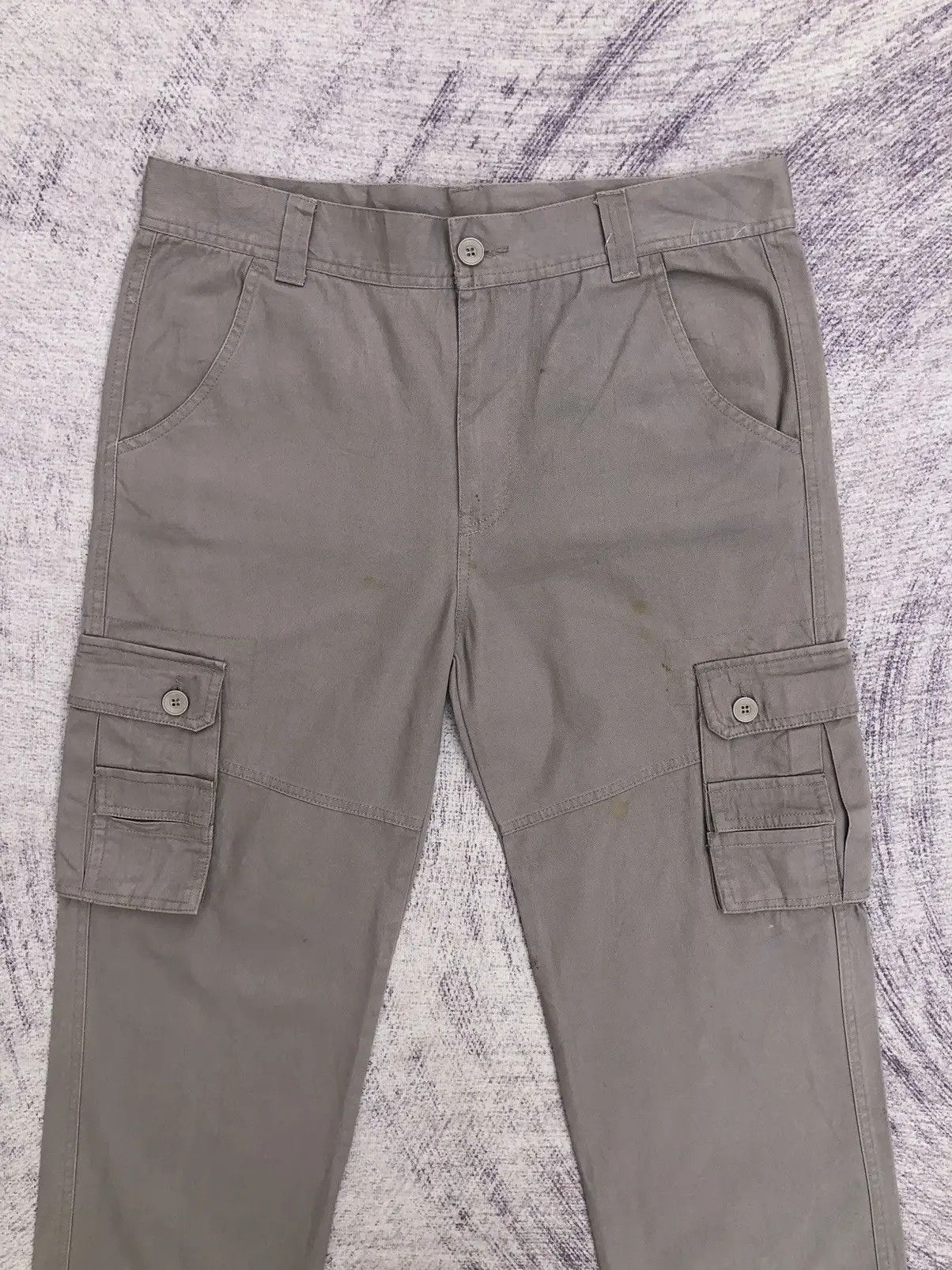 Japanese Brand × Vintage Straight Leg Cargo Pants Loose Bottoms With 6 Pocket Size US 34 / EU 50 - 3 Thumbnail