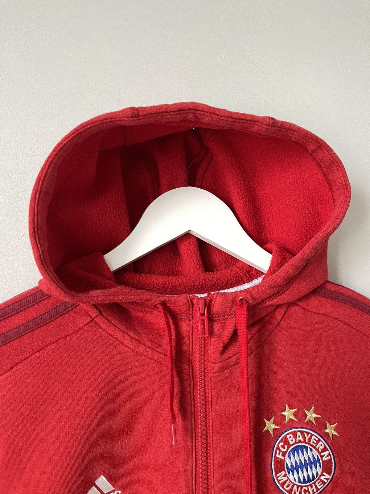 Adidas Adidas Bayern Munchen Red Zip Hoodie Track Jacket Size US S / EU 44-46 / 1 - 13 Thumbnail