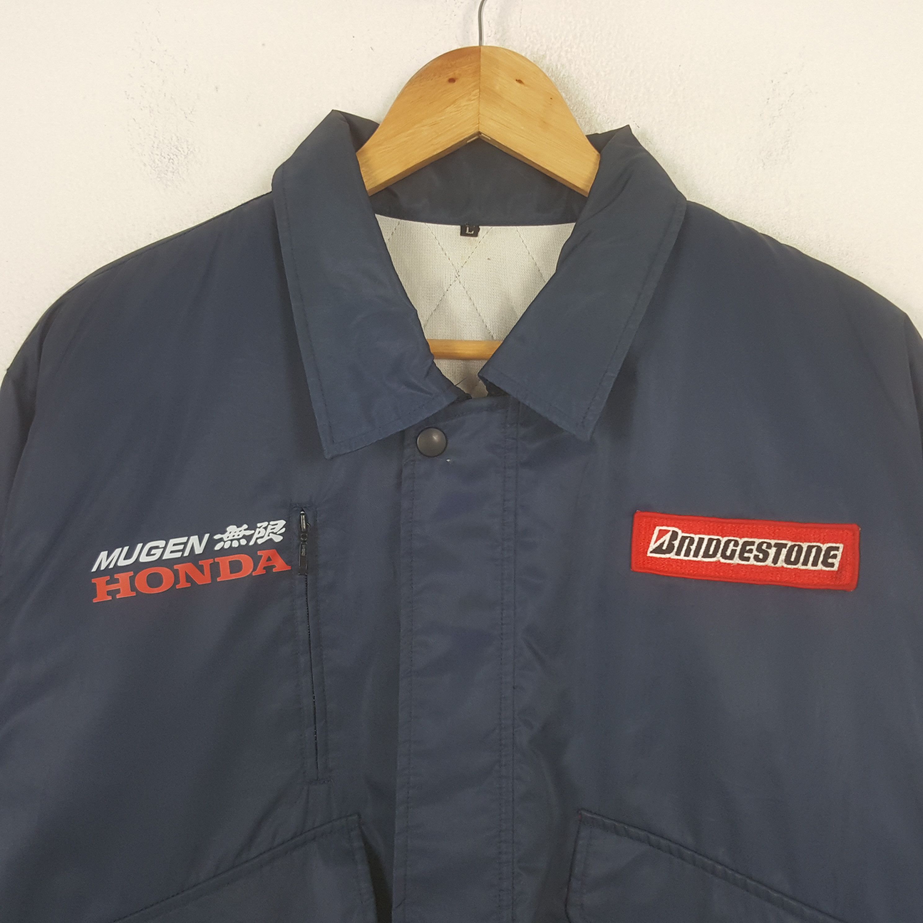 Honda Vintage Mugen Honda Bridgestone Racing Custom Jacket C300N24 Size US L / EU 52-54 / 3 - 4 Thumbnail