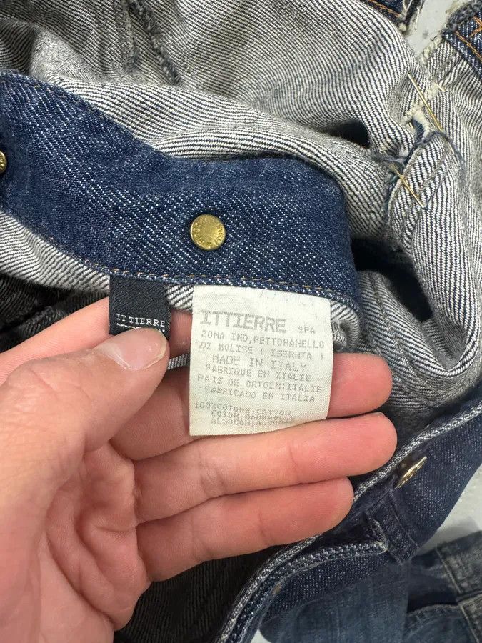 Dolce & Gabbana 2000s Dolce & Gabbana Blue Denim Golden Safety Pin Distressed Jacket Size XS / US 0-2 / IT 36-38 - 9 Thumbnail