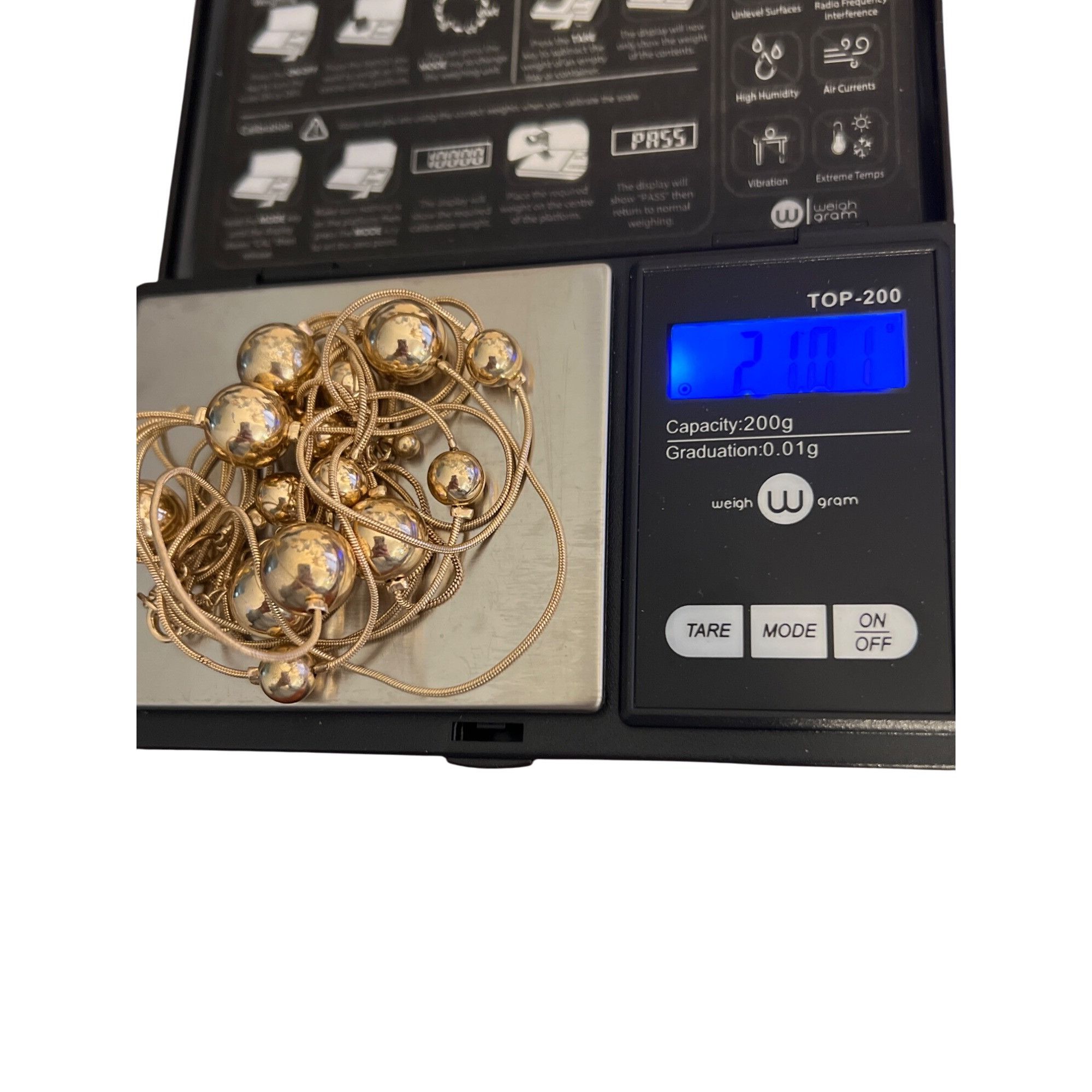 Other Vintage Gold Tone 2 Strand Necklace Layered Ball Bead Statio Size ONE SIZE - 5 Thumbnail