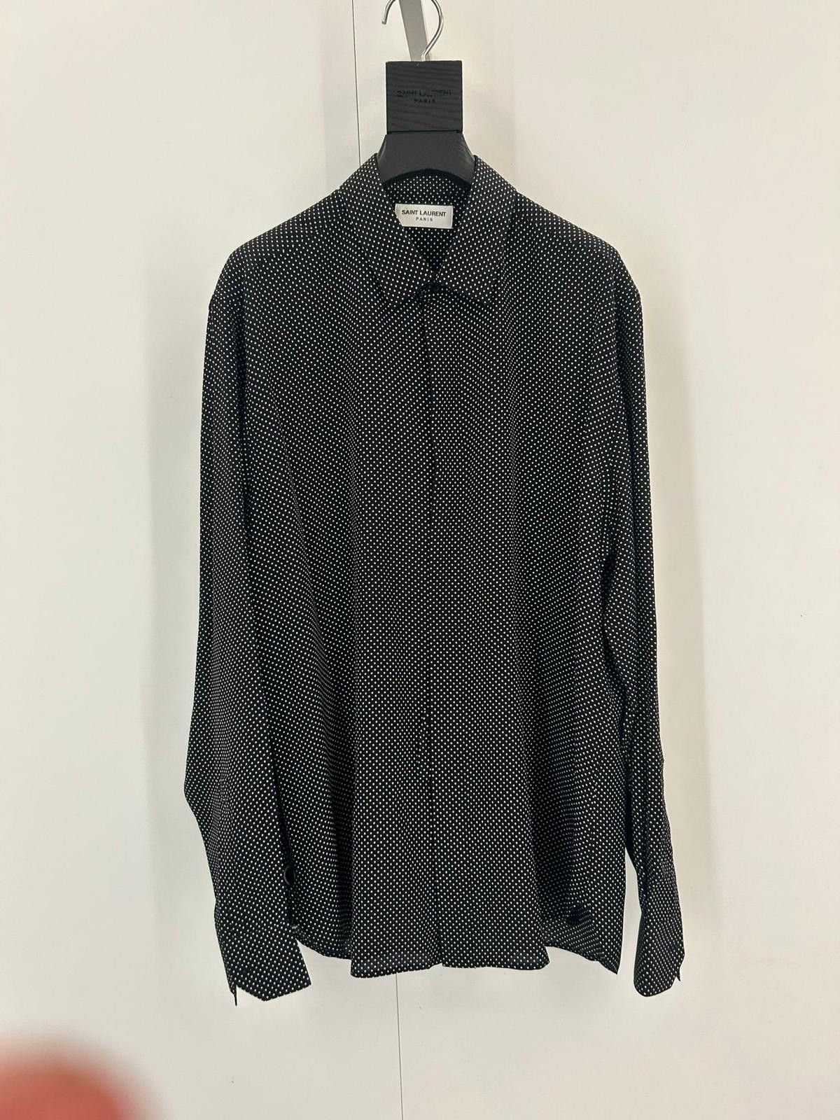 Saint Laurent Paris Buttoned shirt made with organic silk Size US XL / EU 56 / 4 - 4 Thumbnail