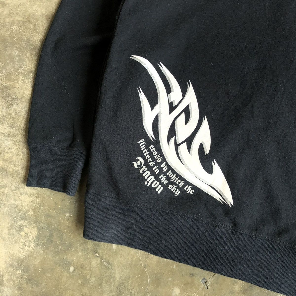 20471120 2000s Beaumere Dagger Poem Grunge Punk Style Ziphoodie Black Size US L / EU 52-54 / 3 - 13 Thumbnail