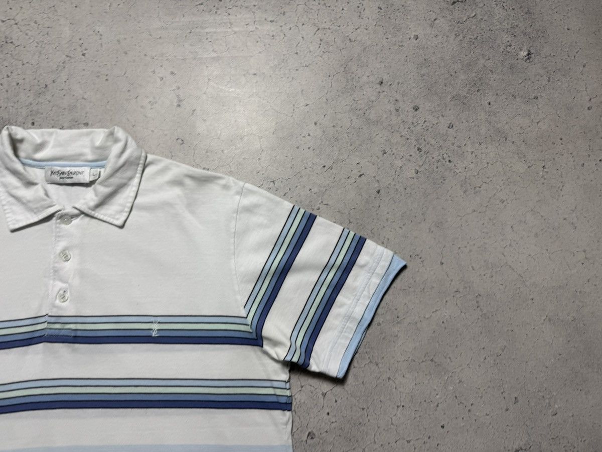 Yves Saint Laurent Yves Saint Laurent YSL Striped Luxury Polo T Shirt Size US L / EU 52-54 / 3 - 2 Thumbnail