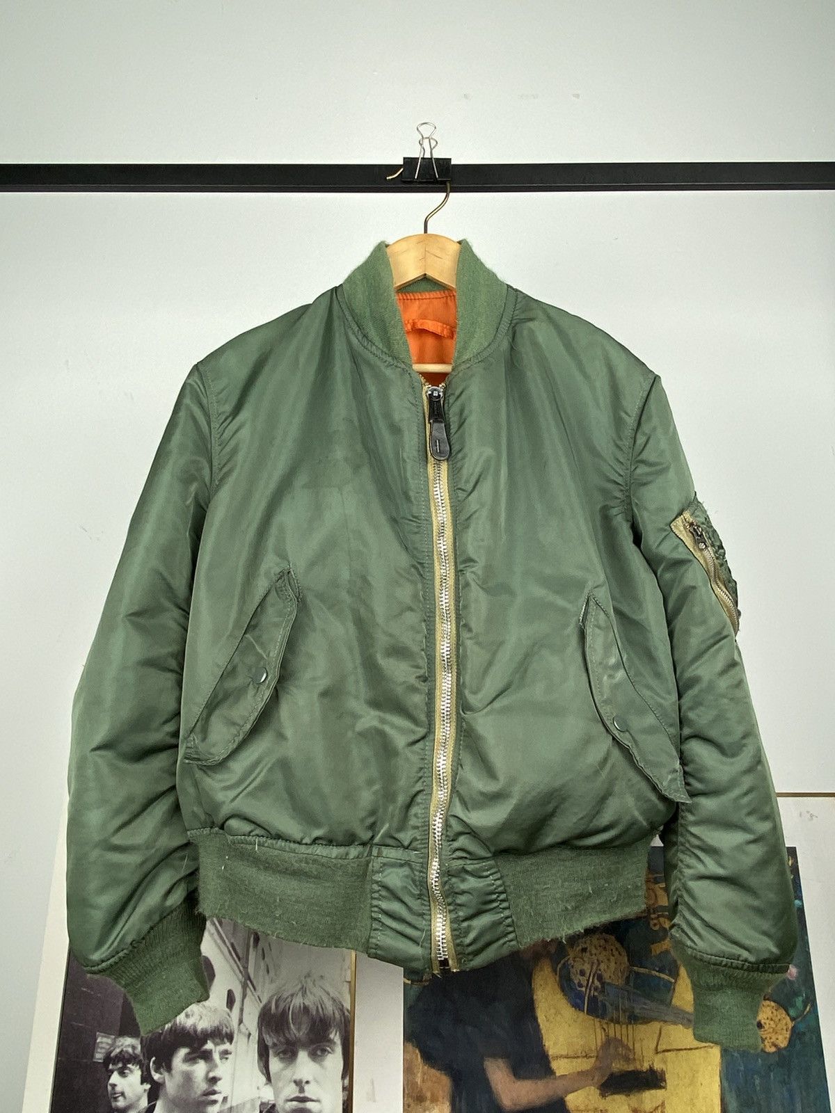 【90's】ALPHA INDUSTRIES MA-1 Vintage 90s Alpha Industries MA-1 Bomber Jacket Flight