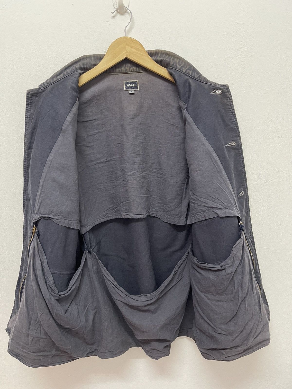 45rpm Vintage 45 RPM TECHNICAL CARGO JACKET Kapital Designer Size US L / EU 52-54 / 3 - 5 Thumbnail