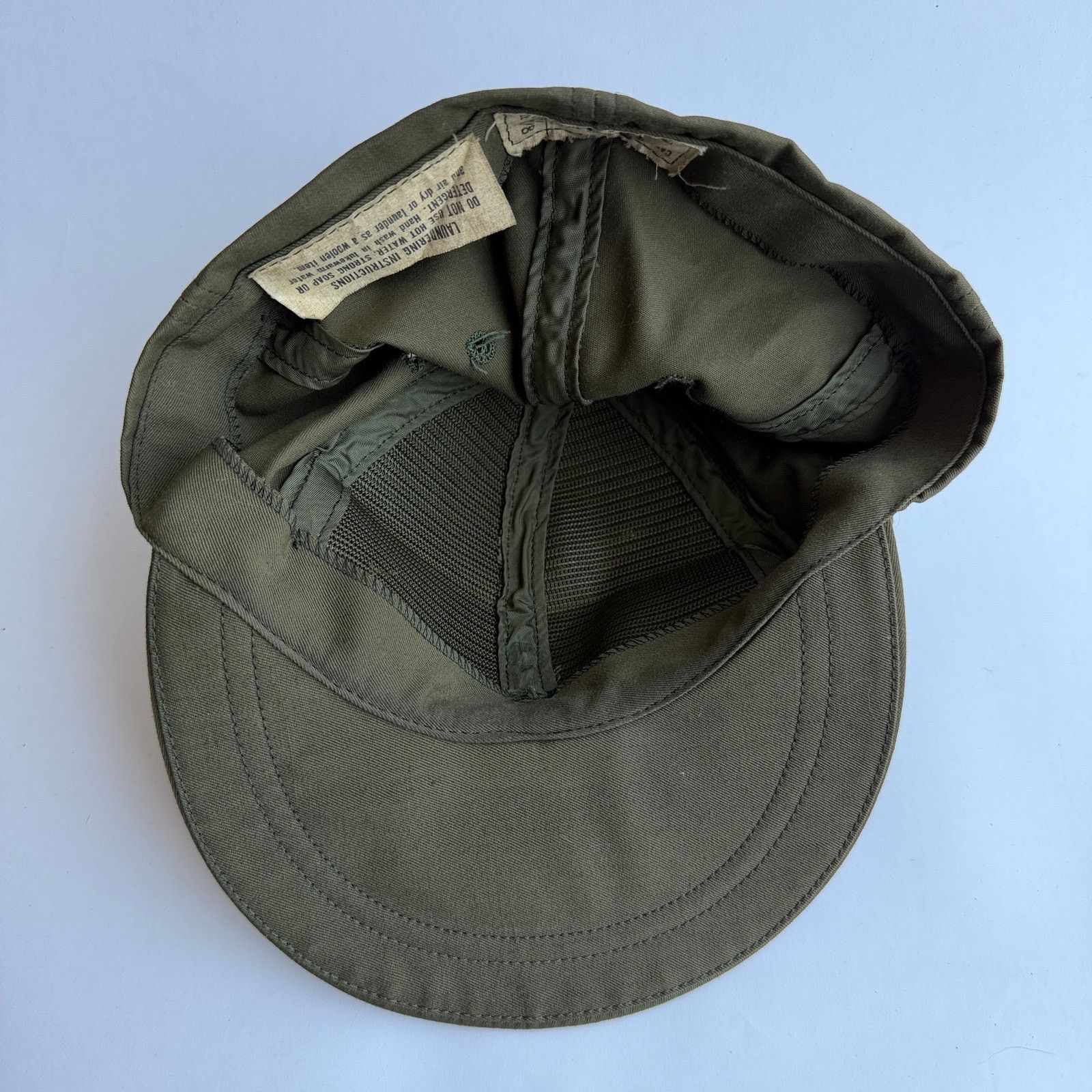 Other Vintage 70s OG-106 Military Field Cap Olive Green Hat Size ONE SIZE - 8 Thumbnail