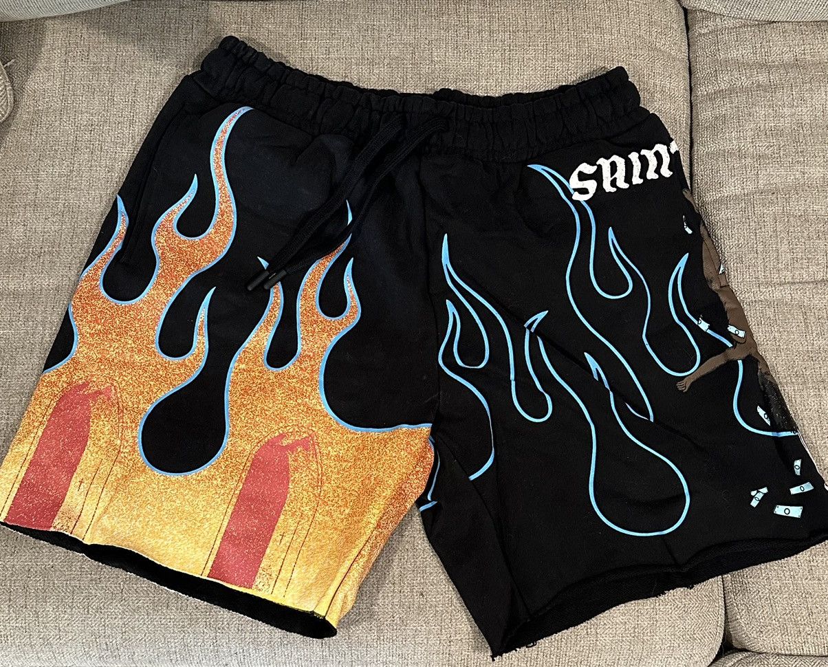 Rap Tees SAINt JHN 'NOT A CULt Tour' Shorts - Black - Large Size US 32 / EU 48 - 4 Thumbnail
