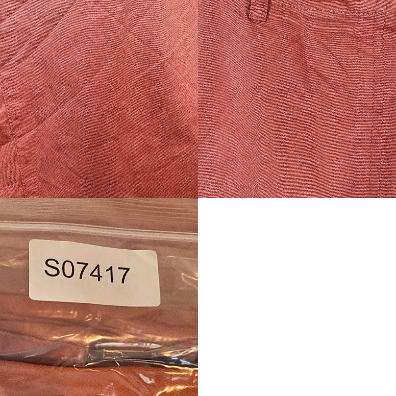 Vintage LL Bean Womens Pants Chino 100% Cotton Peach High Rise Straight Leg 16 Plus Regular Size 25" / US 0 / IT 36 - 9 Thumbnail