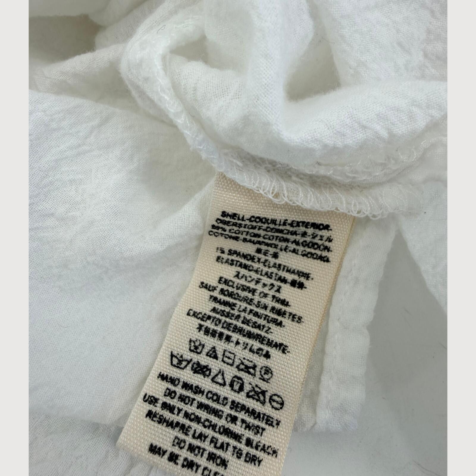 Free People Free People White Tunic Button Down Shirt Textured S Size S / US 4 / IT 40 - 5 Thumbnail