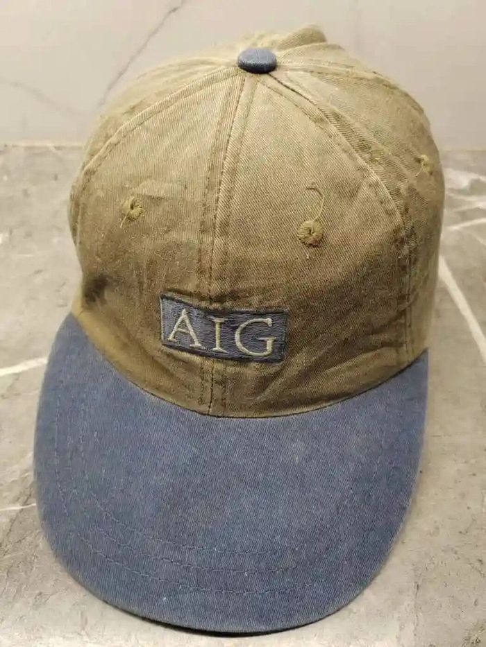 Japanese Brand Vintage AIG Cap Hat Size ONE SIZE - 1 Thumbnail