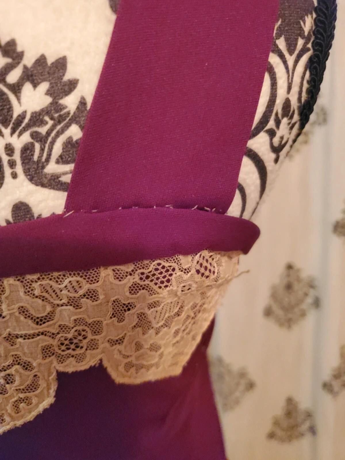 Other Burgundy Lace Tank Top Size ONE SIZE - 5 Thumbnail