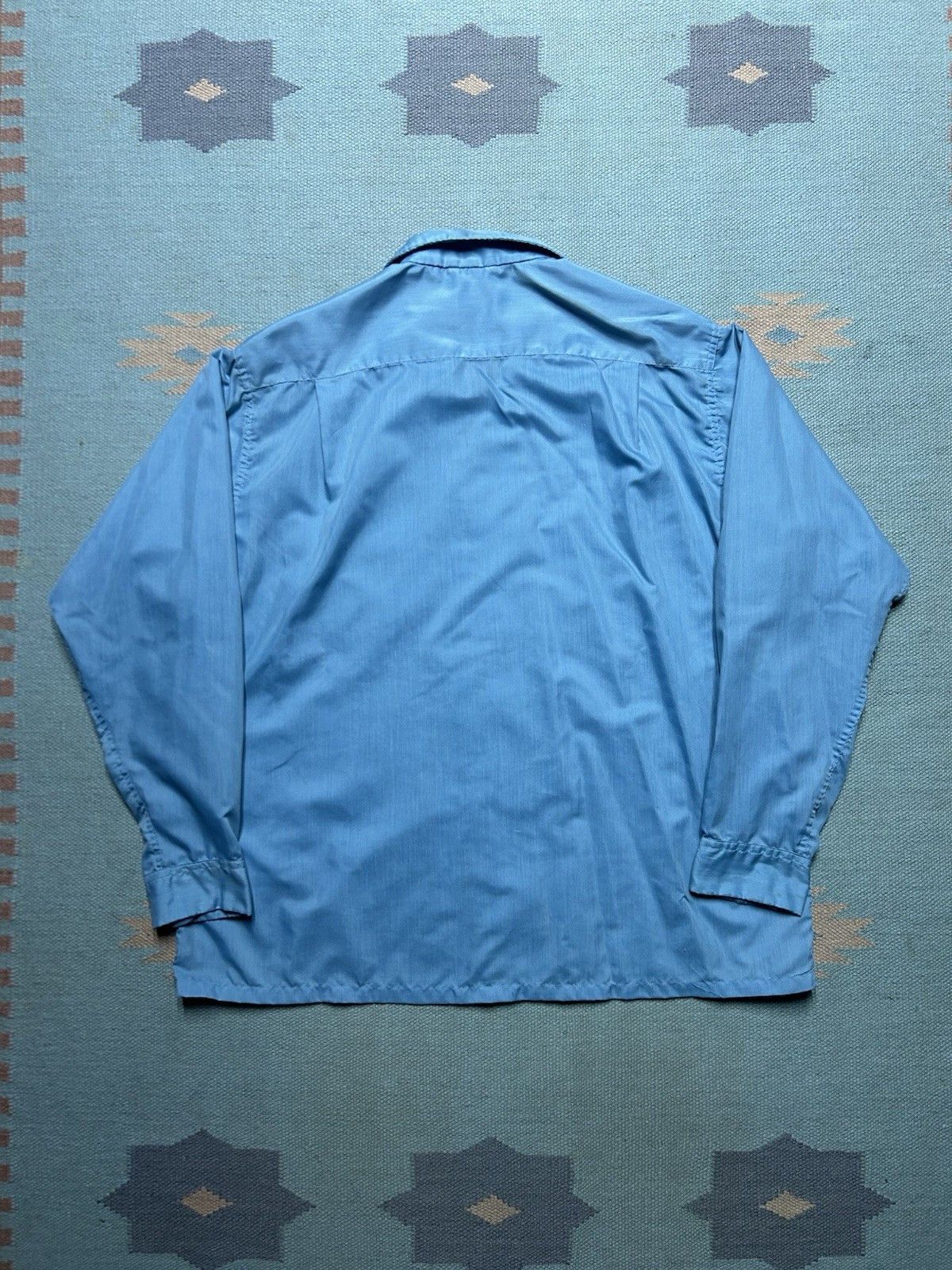 Vintage Vtg 1960s button shirt loop collar Penney’s Towncraft large Size US L / EU 52-54 / 3 - 6 Thumbnail