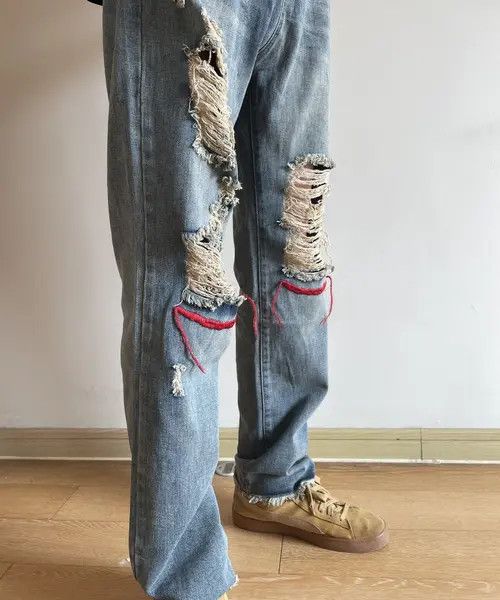 Vintage Retro punk denim pants Size US 31 - 6 Thumbnail