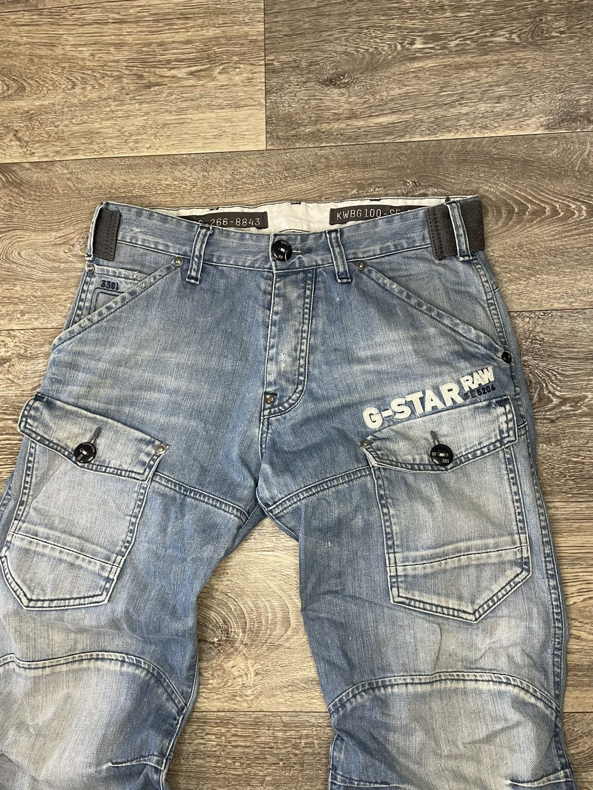 G-Star × Vintage G-star jeans big logo cargo pants Size US 32 / EU 48 - 3 Thumbnail