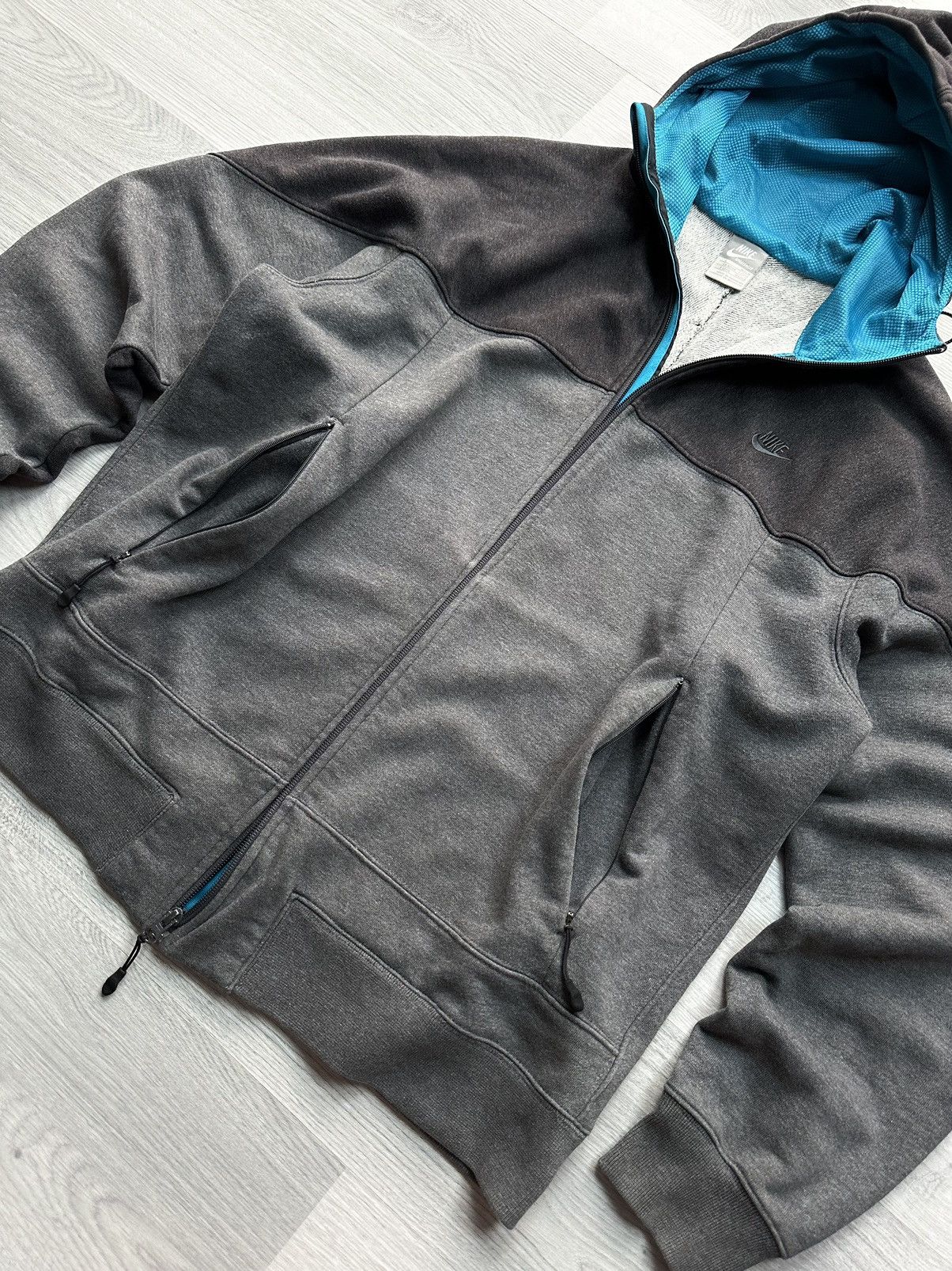 Nike × Vintage Vintage full zip hoodie Nike air 90s Size US L / EU 52-54 / 3 - 6 Thumbnail