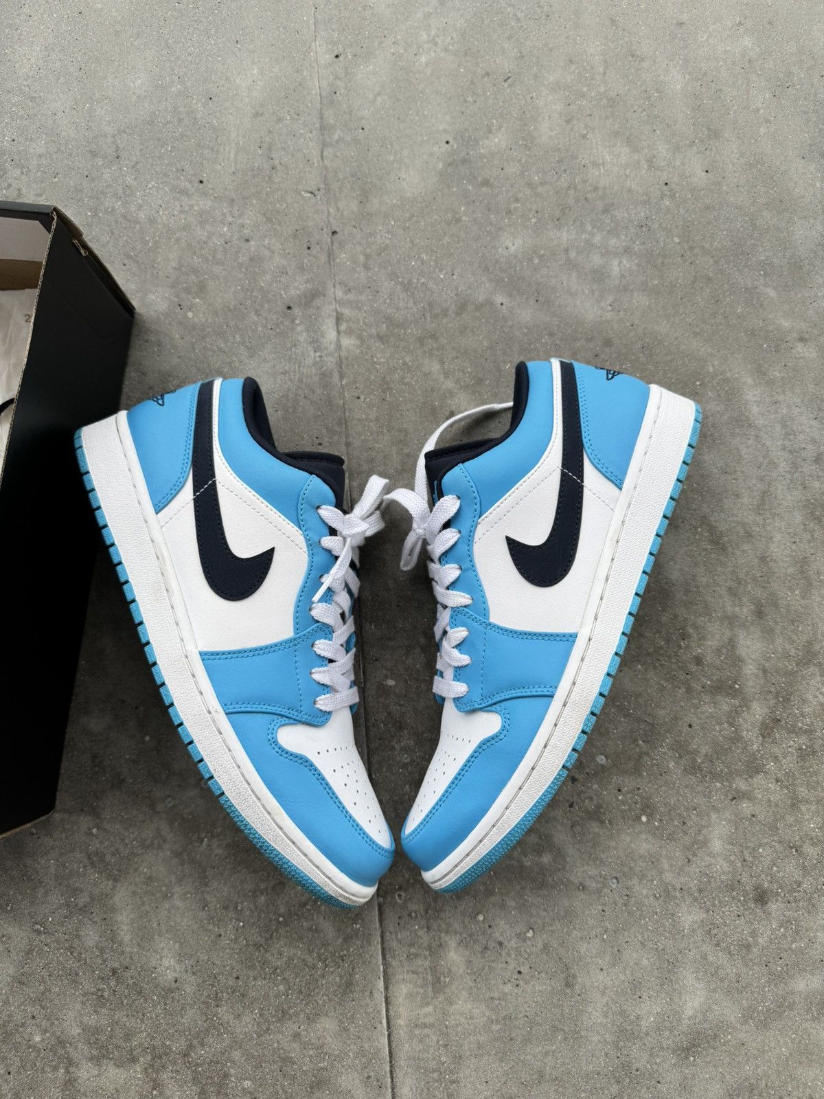 Jordan Brand × Nike Jordan 1 Low University Blue rare Size US 10 / EU 43 - 1 Thumbnail