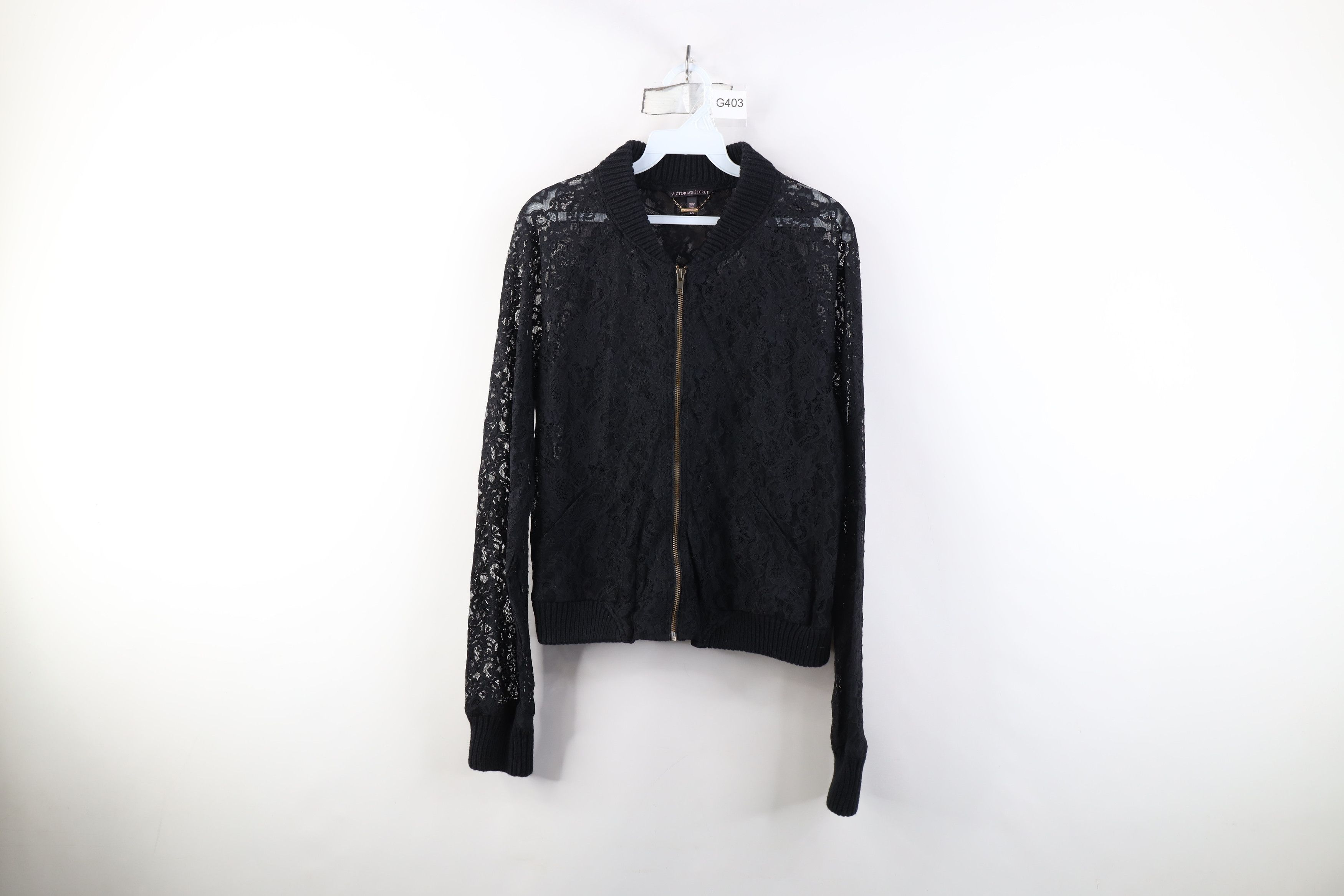 Victoria's Secret Vintage Y2K Victorias Secret Lace Flower Cropped Jacket Size L / US 10 / IT 46 - 1 Thumbnail